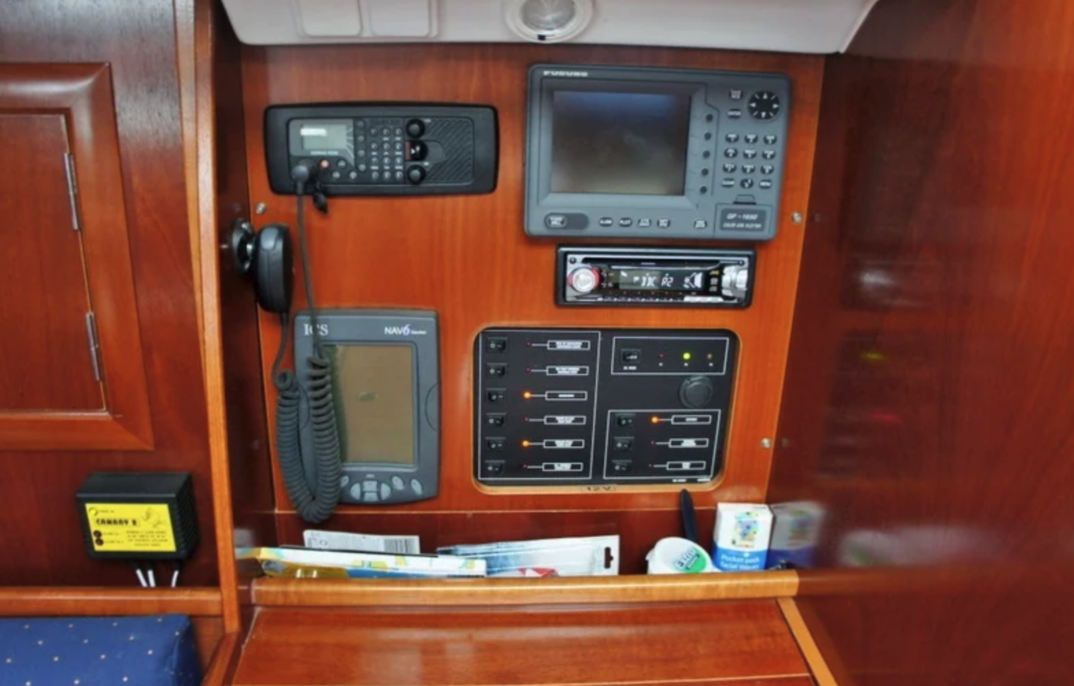 Navigation and communication equipment.