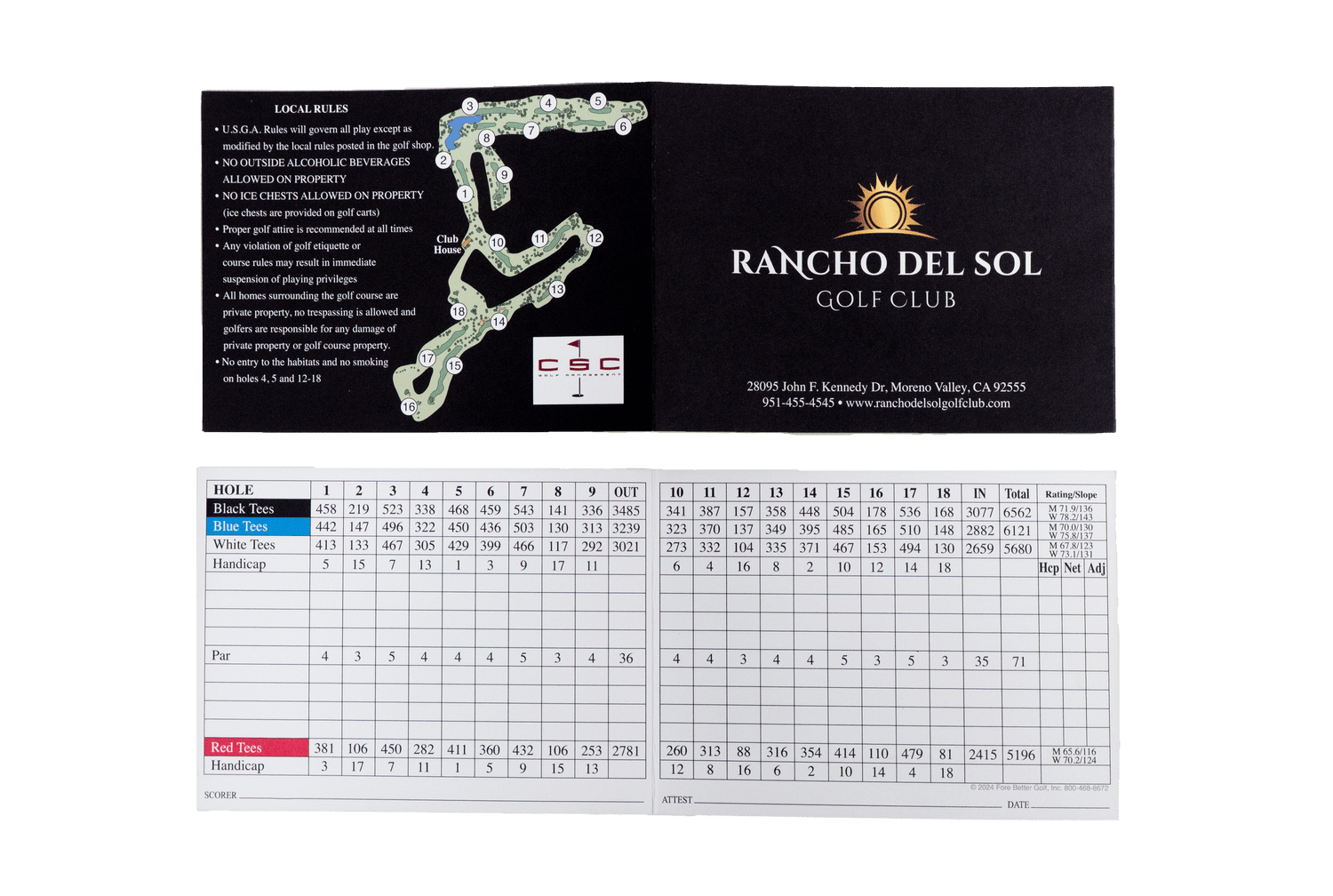 Durable & Professional — Custom Golf Scorecard Design & Printing