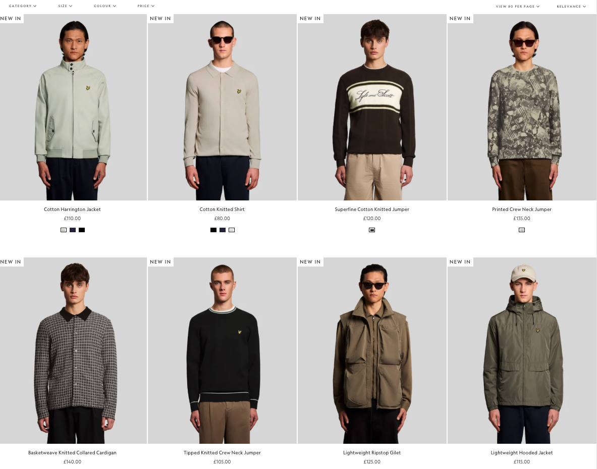 Lyle & Scott E-commerce 