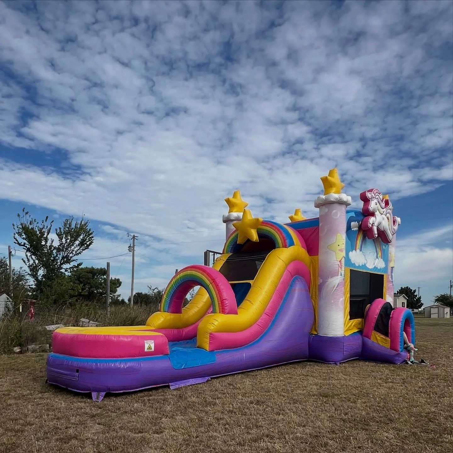 🦄 The Land of Rainbows &amp; Gleam has arrived! 🌈
Our Mega Unicorn Combo is turning ordinary parties into pure magic this weekend &mdash; laughter, sparkle, and smiles guaranteed! 🤩
✨ Limited weekends left &mdash; book now before it gallops away!
