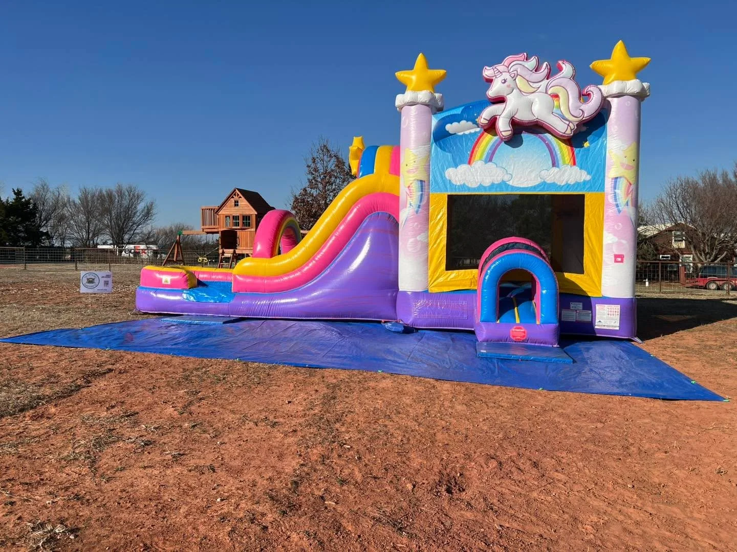 ✨🦄 Four-ever magical! 🦄✨

Bright colors. Big slide. BIG Unicorn magic. What more could a girl want?! 🤩🦄✨
Our unicorn bounce house made this sweet 4th birthday extra sparkly and full of giggles! 🎉

Ready to make your little one&rsquo;s party unfo