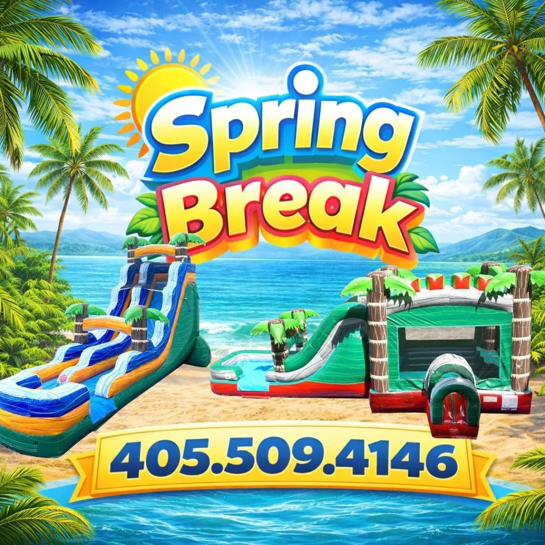 No plane tickets.
No long drives.
Just BIG backyard fun. ☀️🌴

Make this Spring Break unforgettable with giant slides, big bounce houses and inflatable obstacle courses delivered right to your yard!

The kids will think it&rsquo;s the best day ever&h