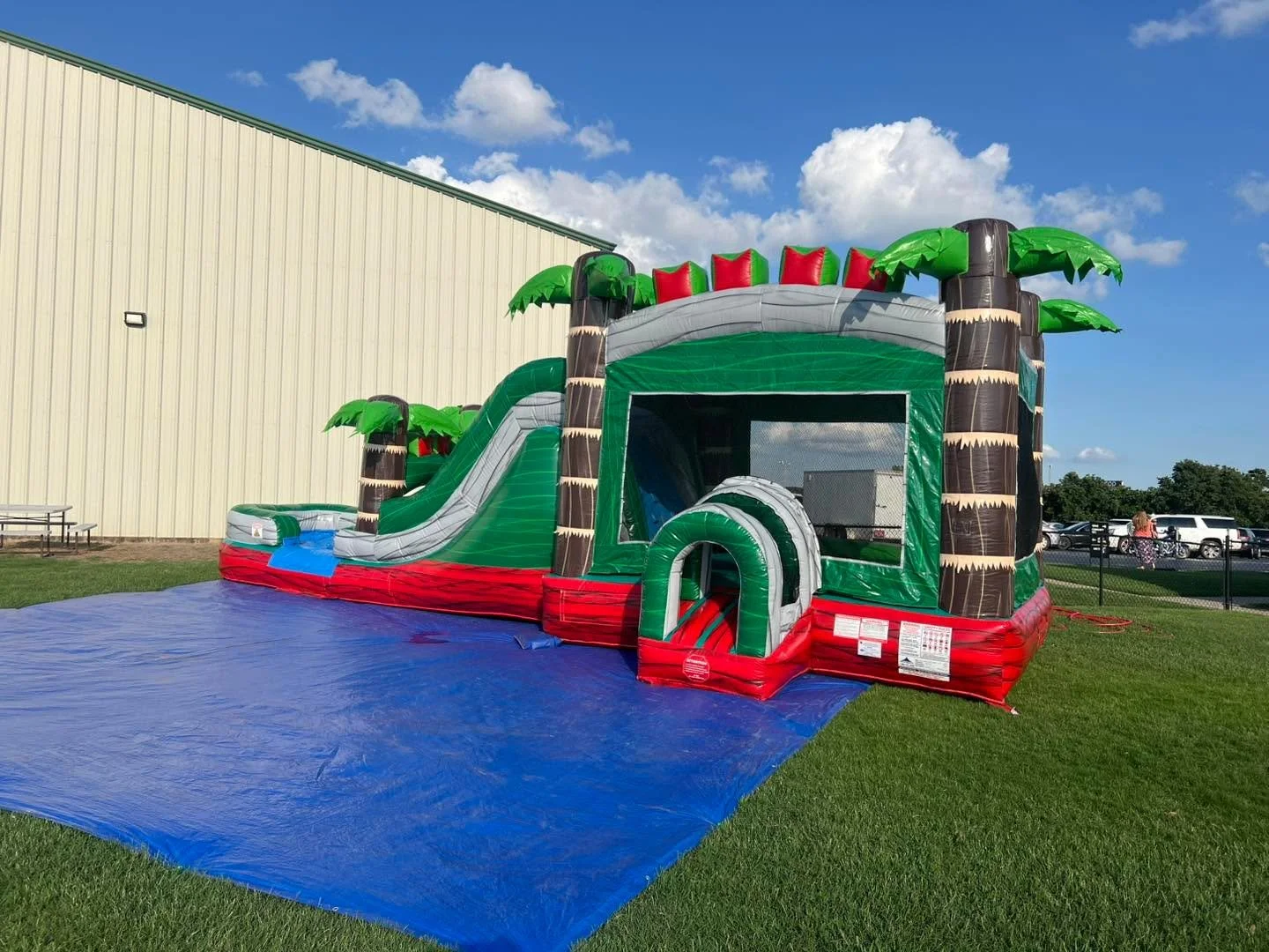 Nothing screams Summer Kick Off like a tropical duo!!! 🌴🌊

Our 18&rsquo; Tsunami Slide and Maui Jungle Splash were out this week for an epic summer kick off at Community Church in Guthrie! 

Let us bring the fun to you next!! 

🌐 Www.theinflatable