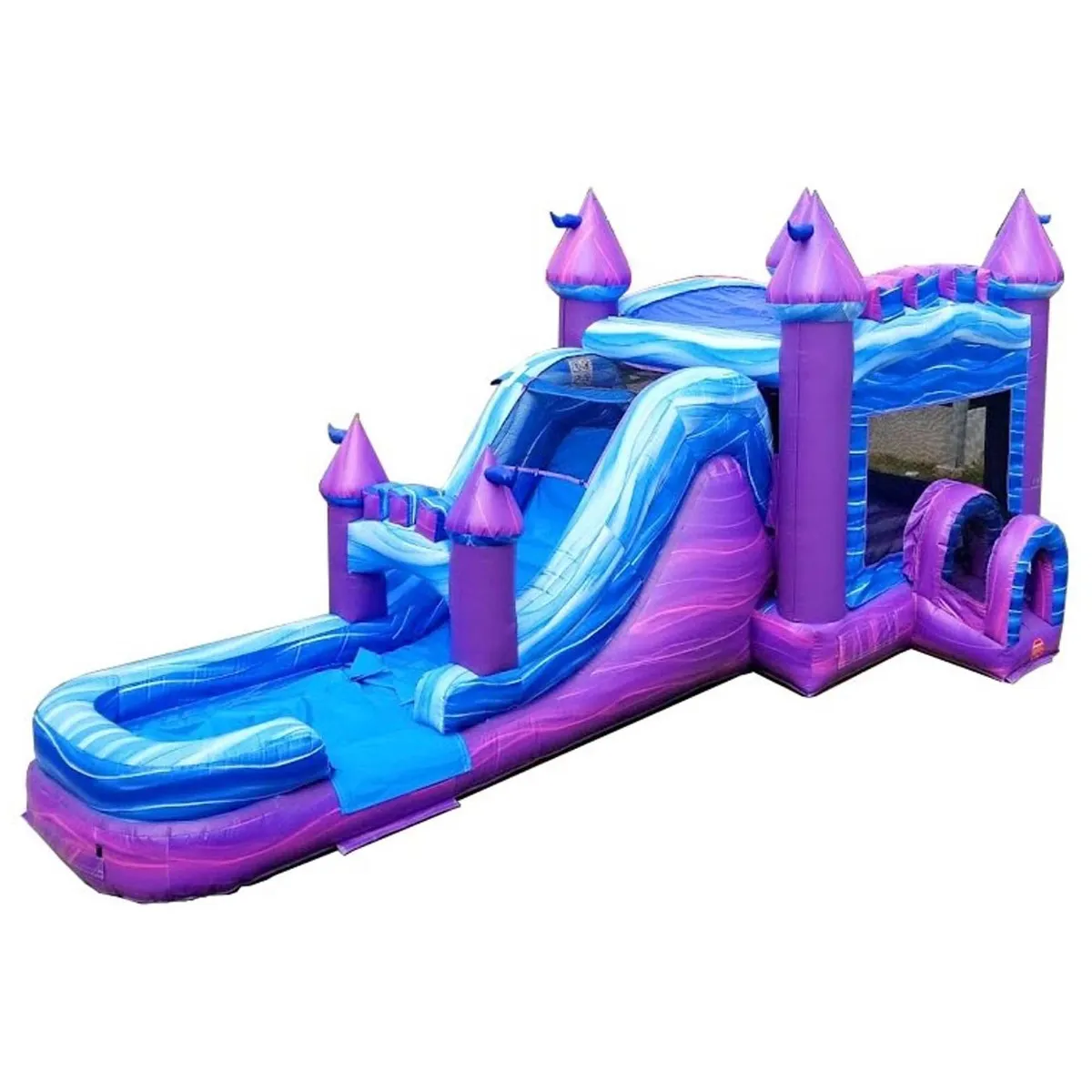 Blue purple bounce slide combo