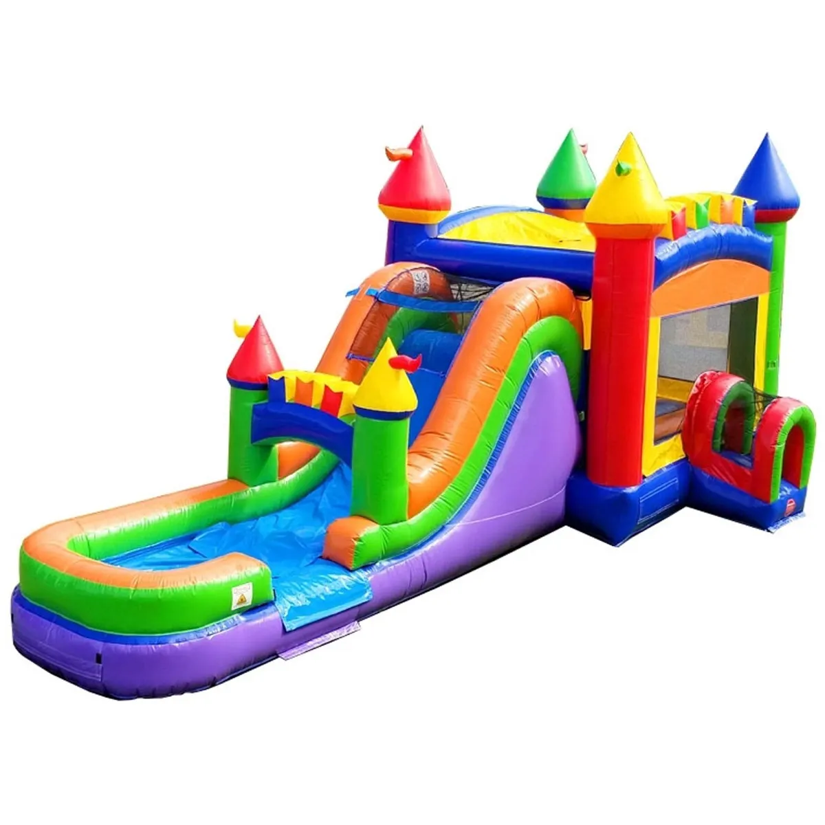 Colorful Bounce House slide combo