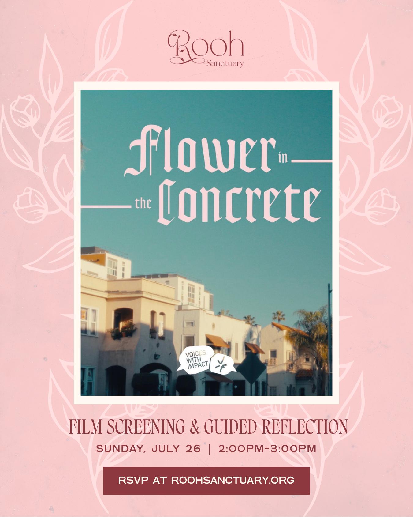 Flower in the Concrete - Film Screening & Guided Reflection