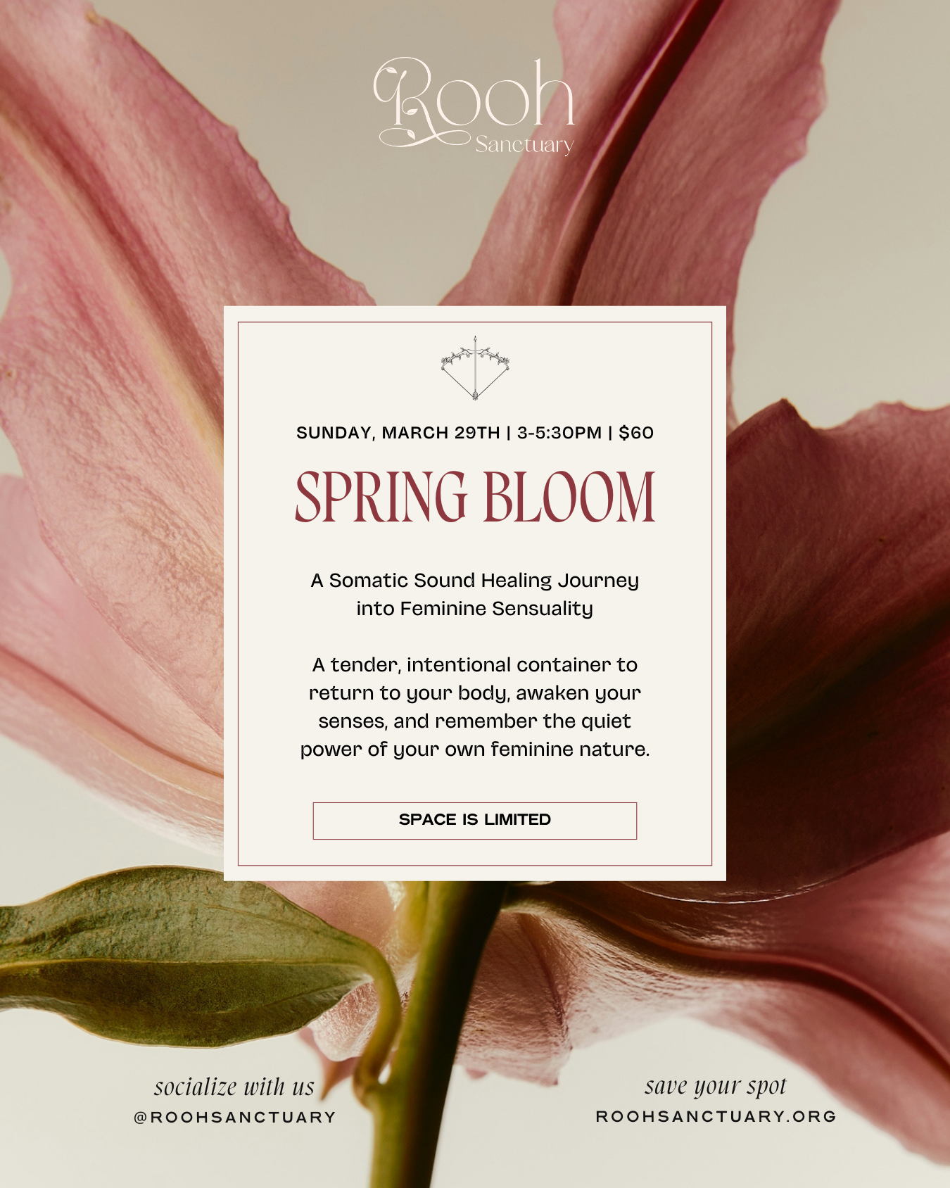 SPRING BLOOM: A Somatic Sound Healing Journey into Feminine Sensuality