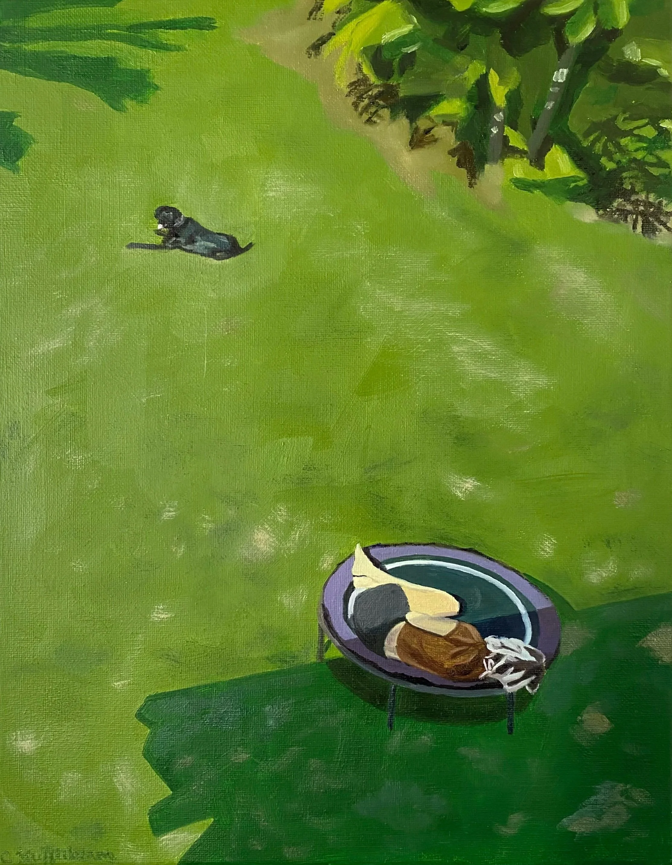 "Bhudda's Backyard" 2025, Oil on Canvas, 11x14"