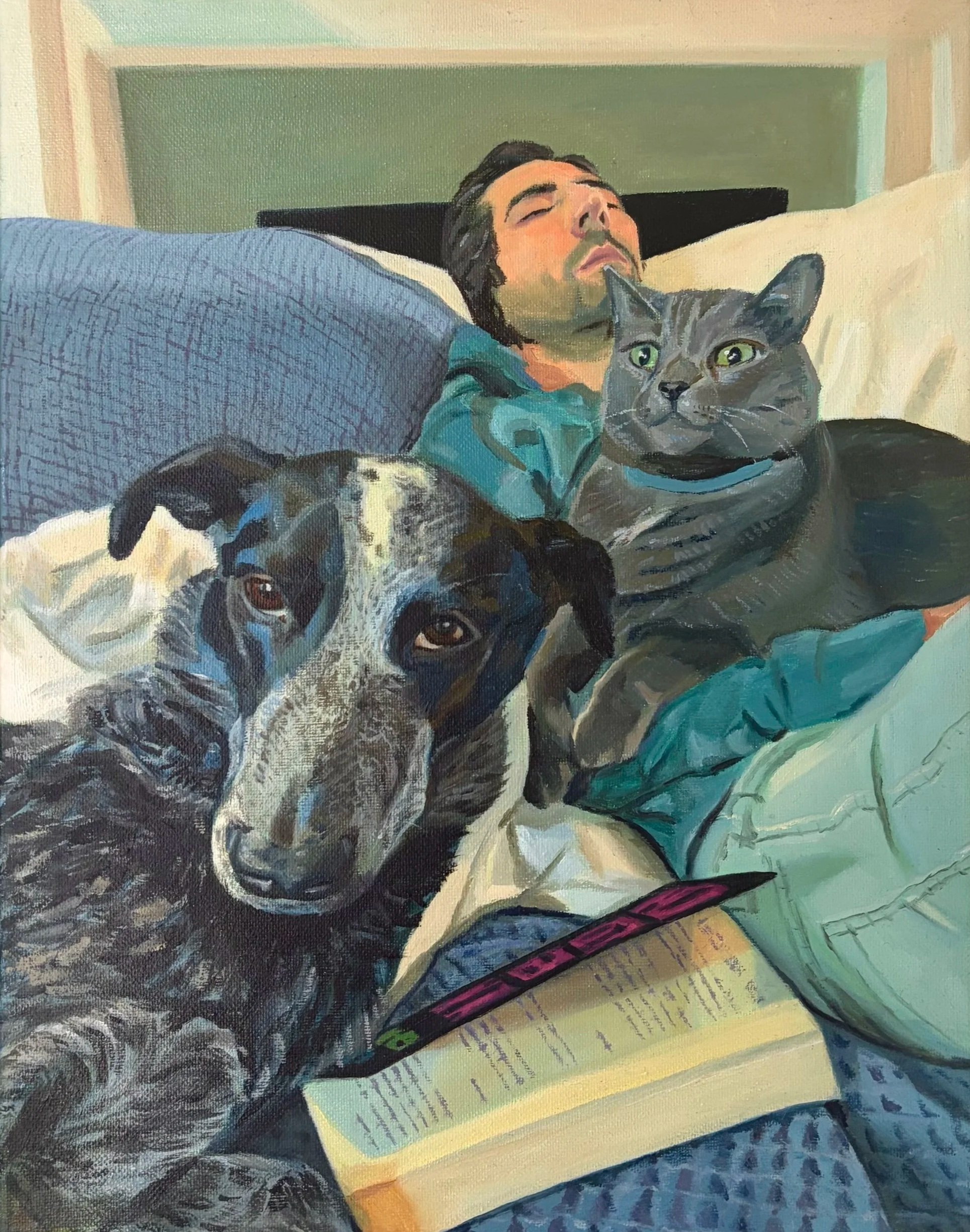 "Napping" 
2026,
Oil on Canvas,
11x14"
