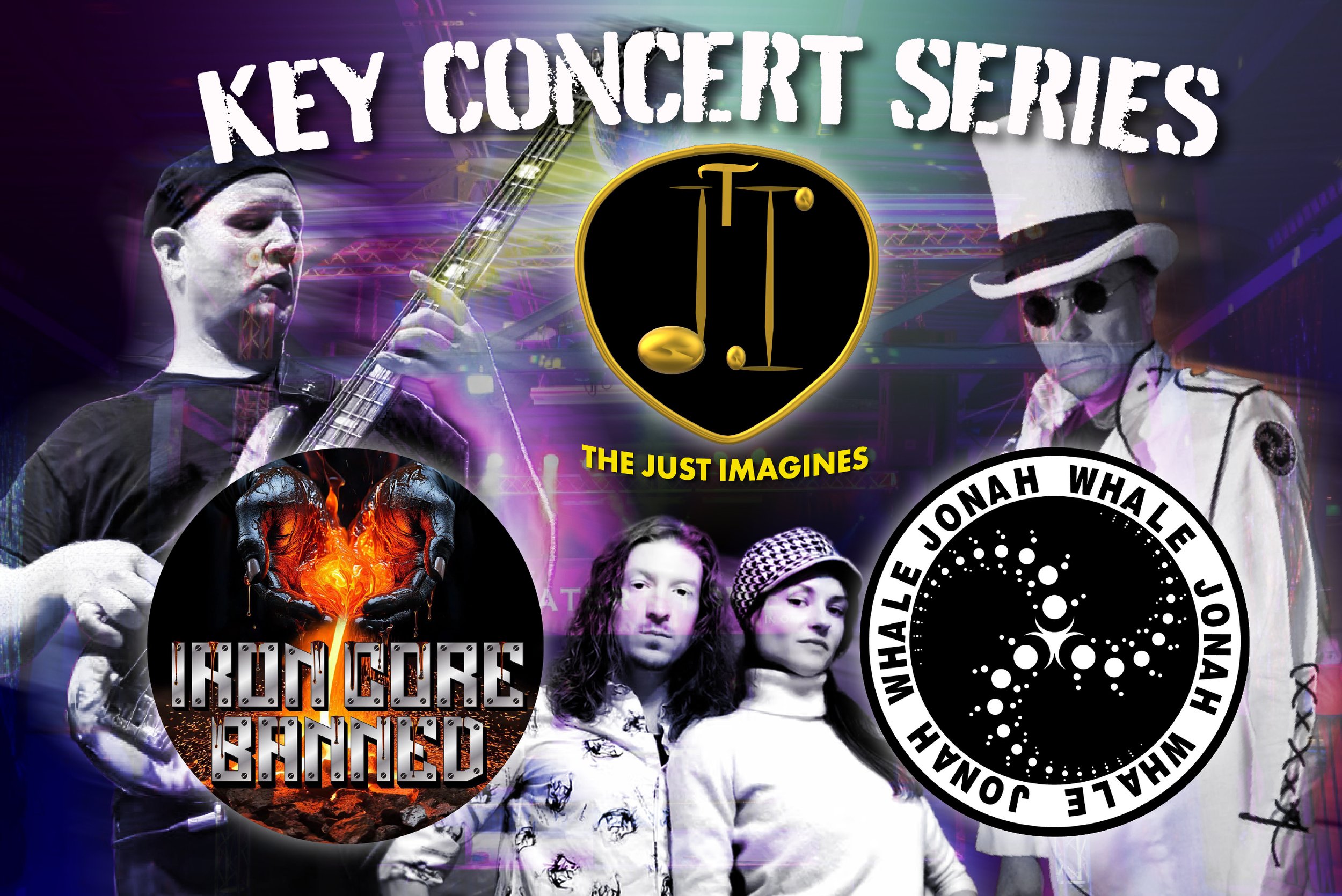 Key Concert Series: Funk & Fury Metal Show with Jonah Whale, The Just Imagines, and Iron Core Banned