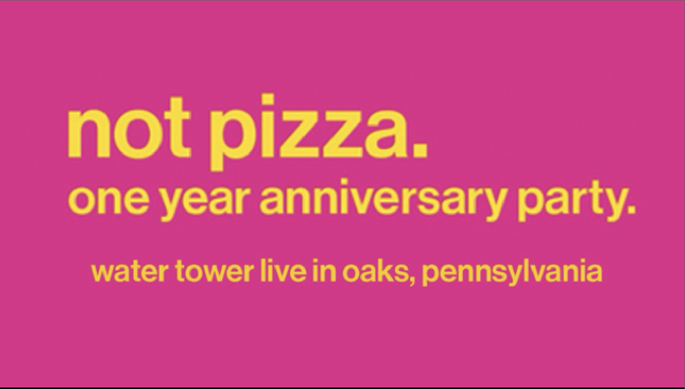 not pizza one year anniversary party.