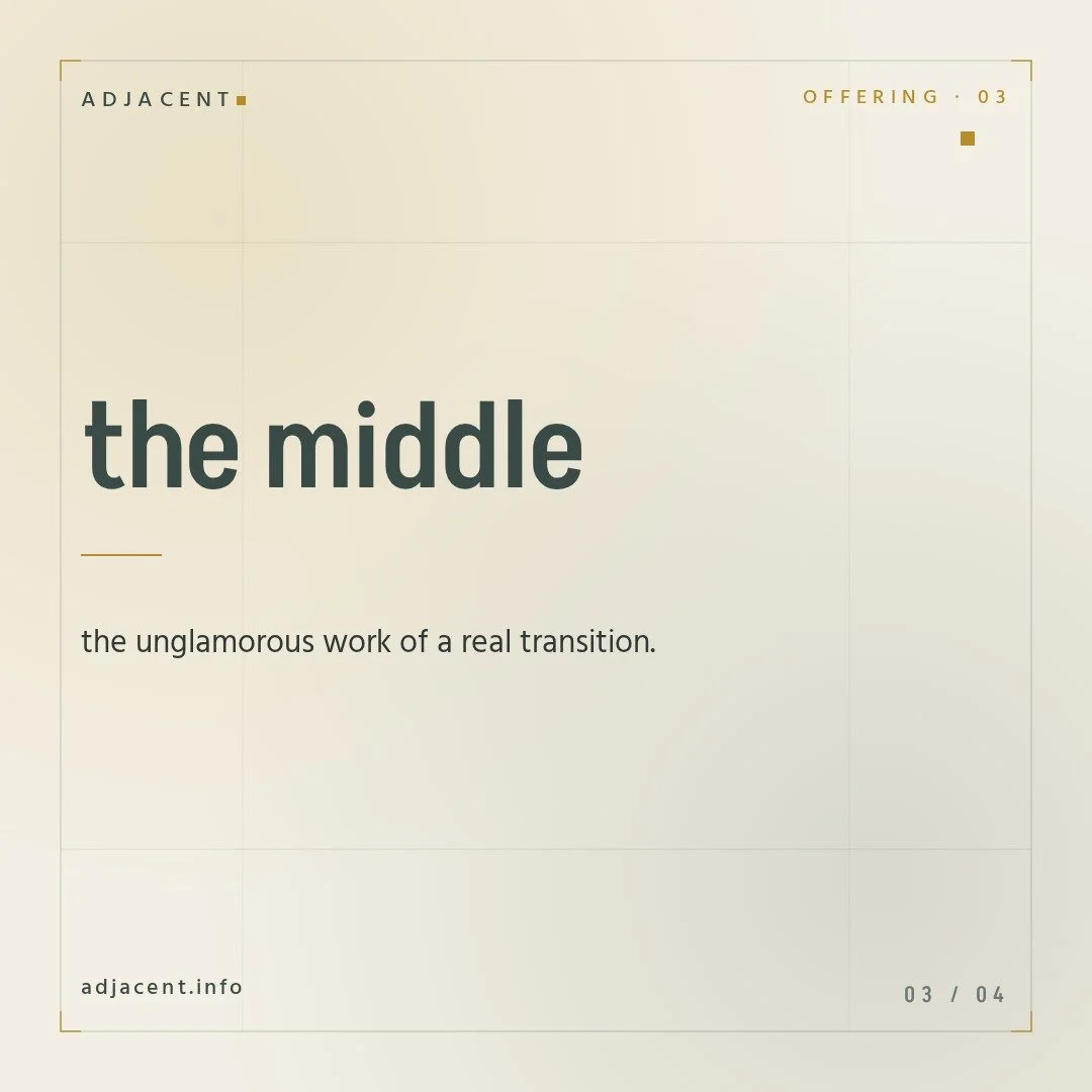 the middle