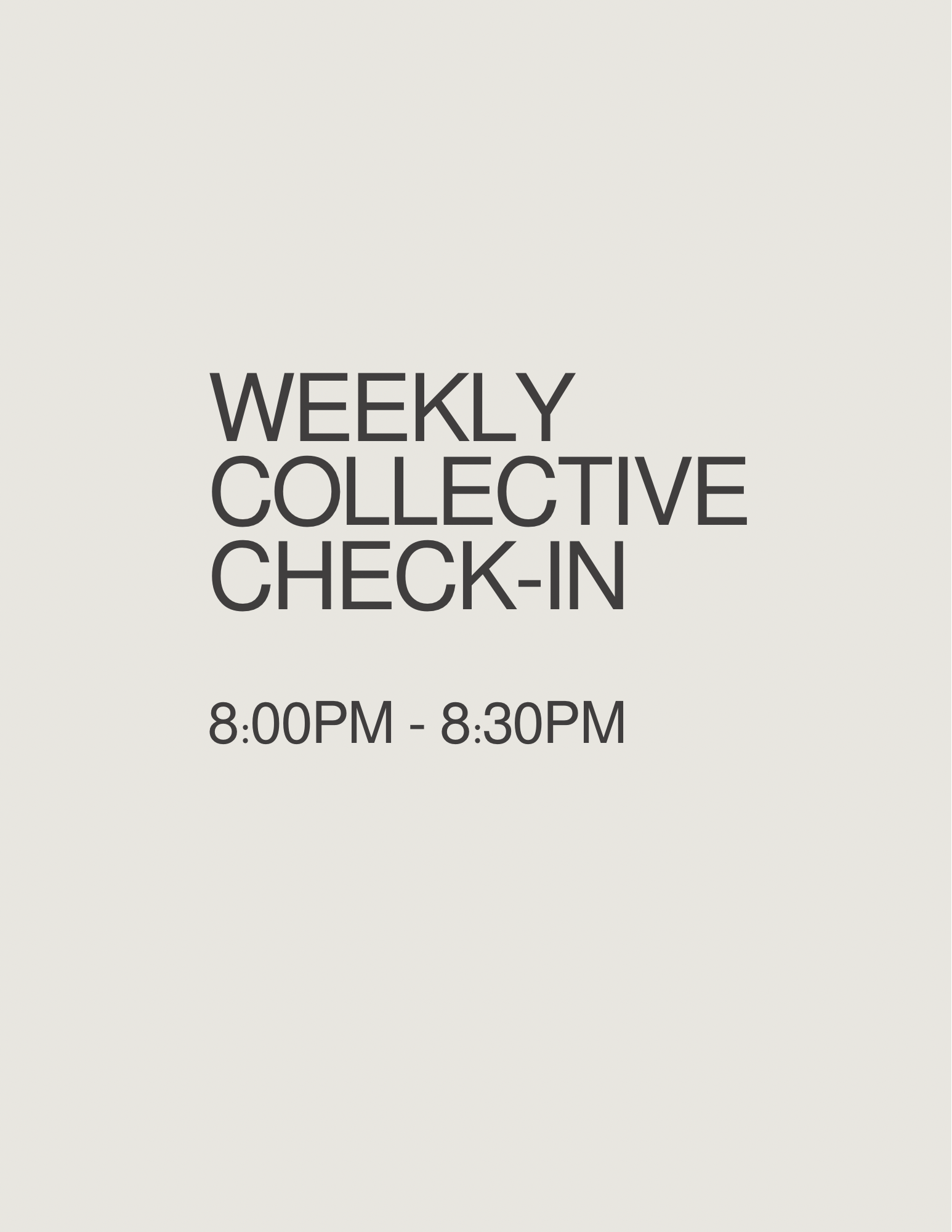 Collective Check-In