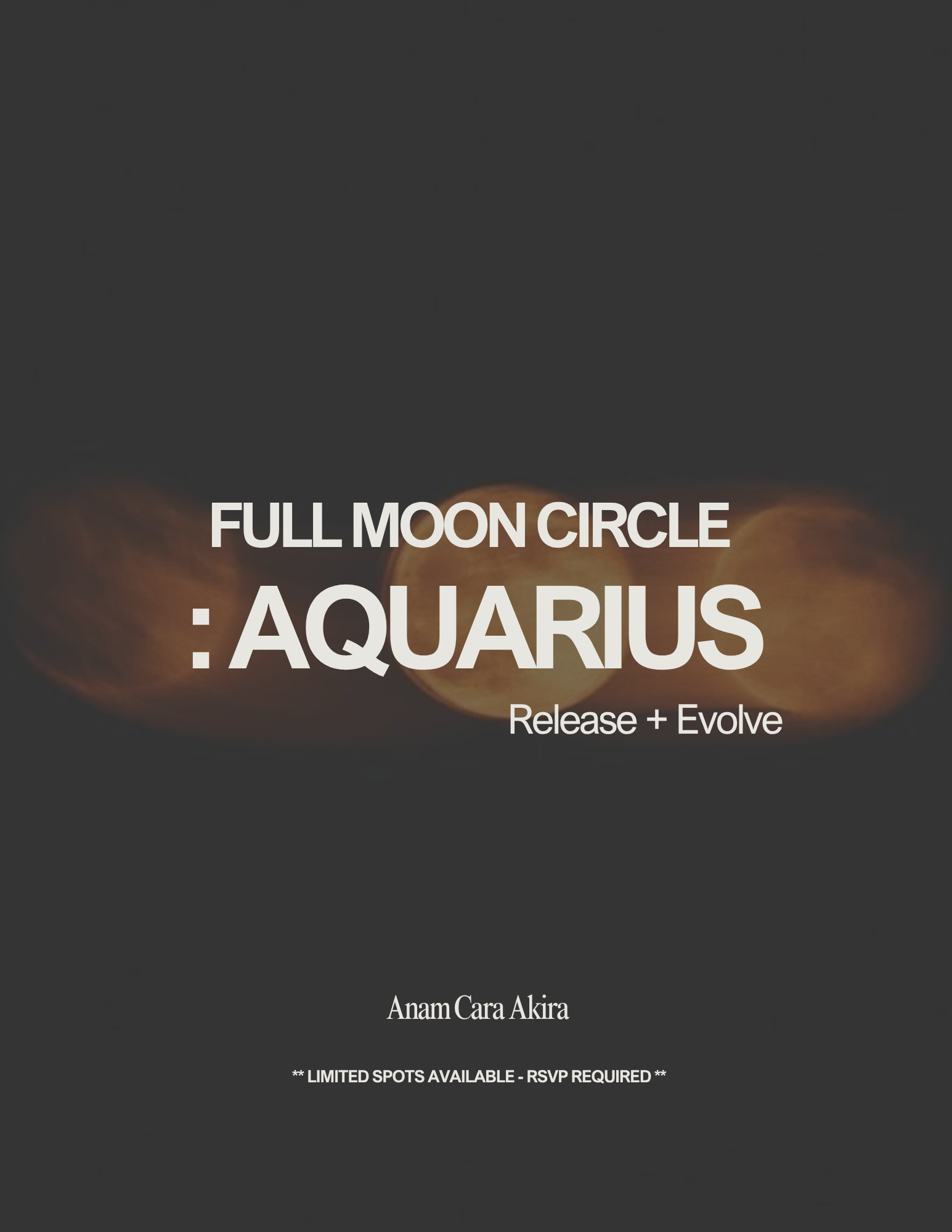 Full Moon in Aquarius Circle