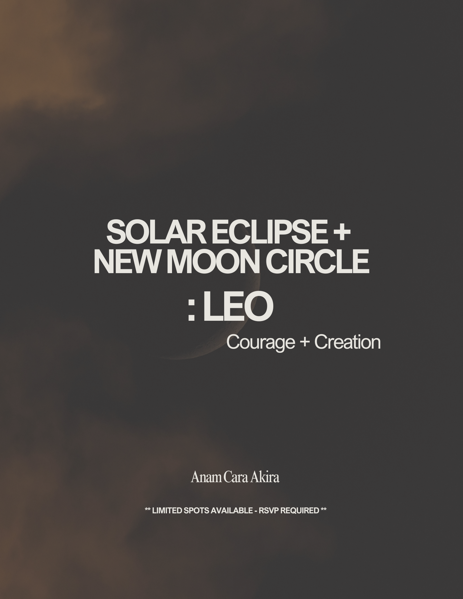 Solar Eclipse + New Moon in Leo Circle