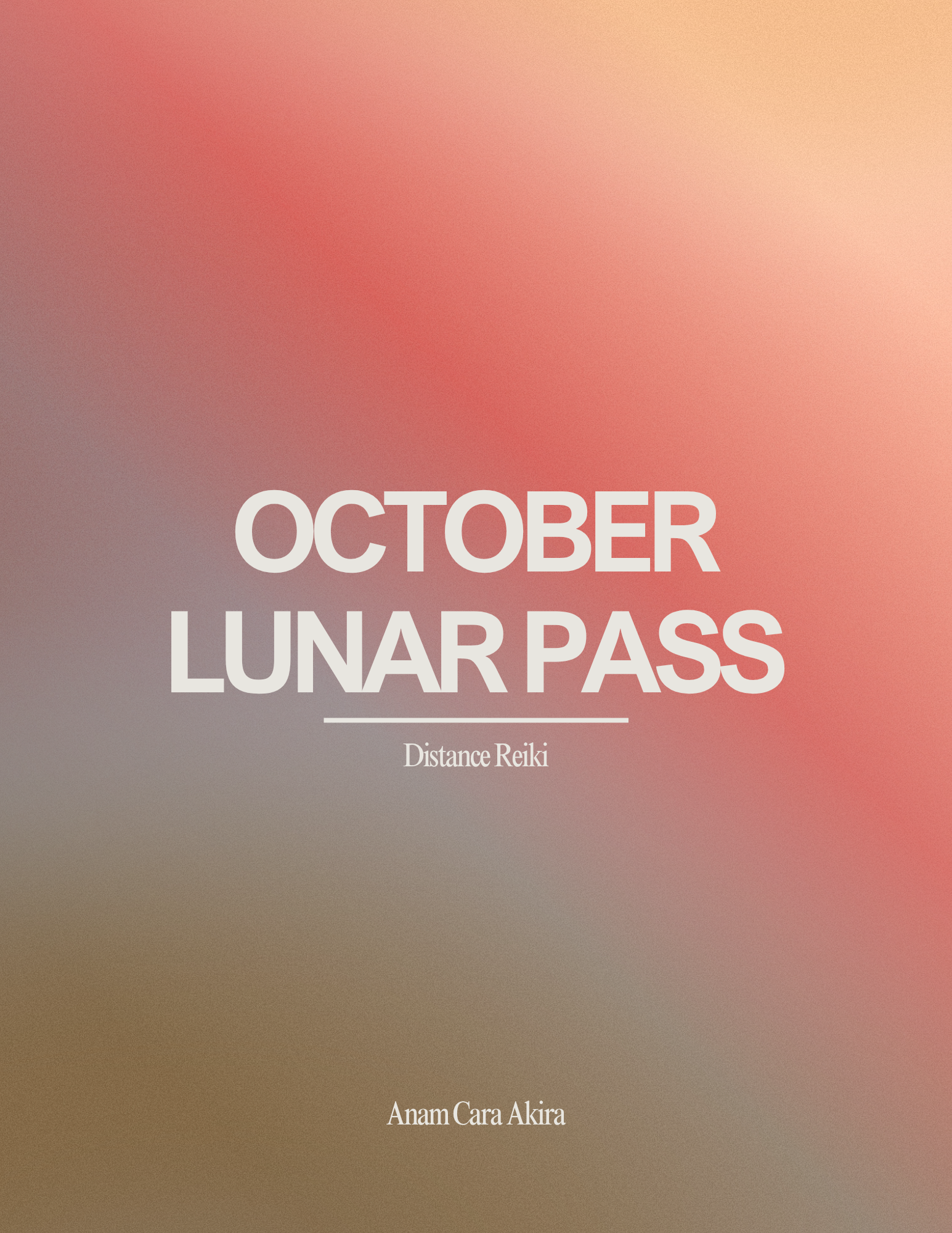 October Lunar Pass - Distance Reiki