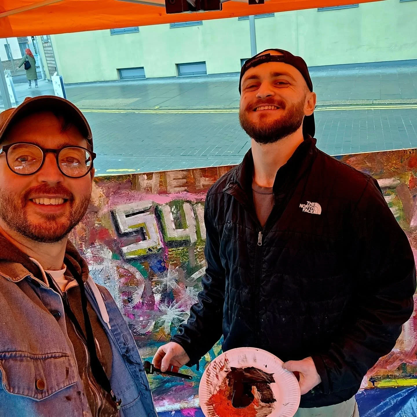 Amazing day yesterday creating some street art and meeting some wonderful and talented people @artcafe_sunderland #sunderlandartist #sunderland #sunderlandart #streetarteverywhere #streetartlovers #artfestival