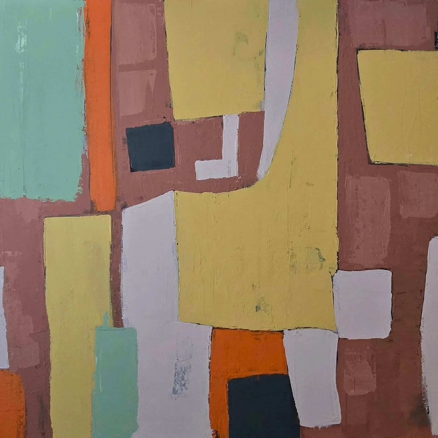 Mid-century vibes #midcenturymodern #midcentury #art #abstractart #abstractpainting #acrylicpainting #acrylic