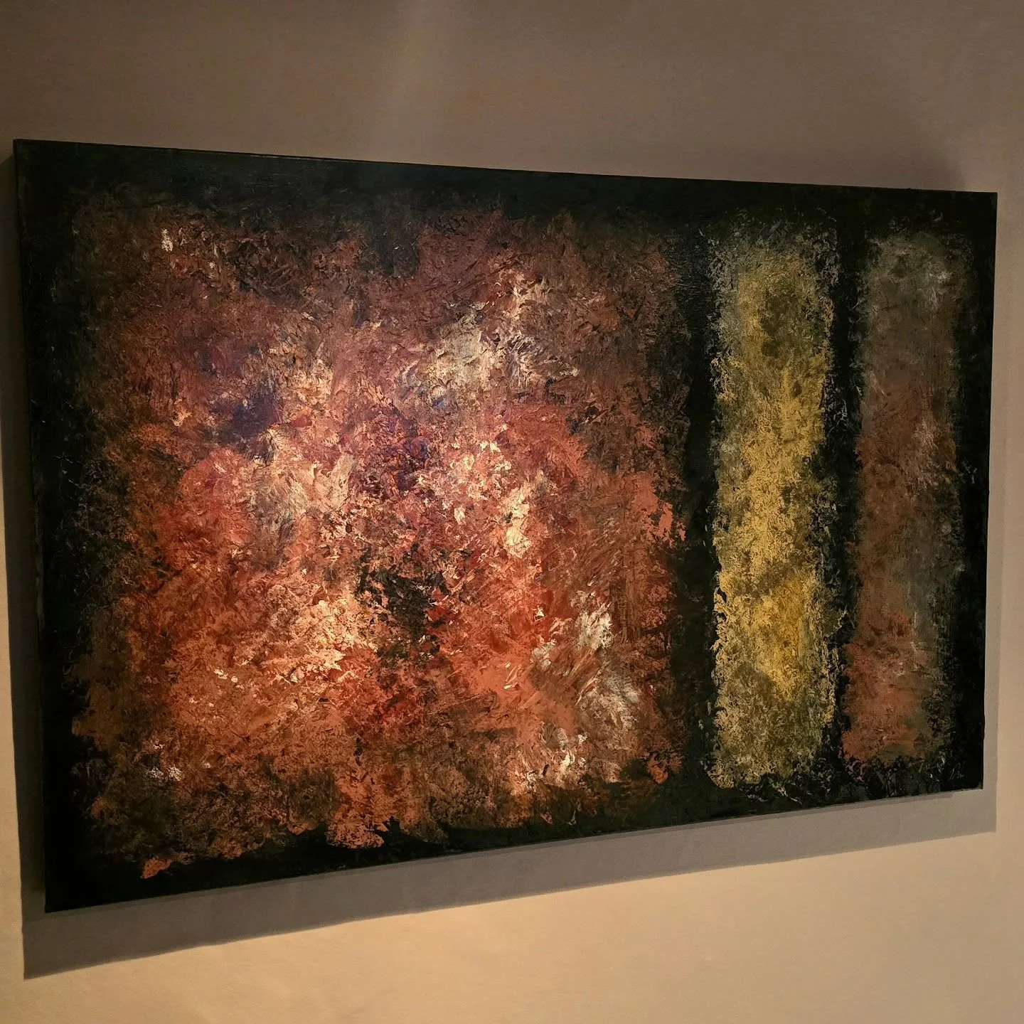 Acrylic and emulsion abstract. #abstractart #abstractpainting #abstract #acrylicpainting #acrylic #art #painting #artistsoninstagram #paintingoftheday