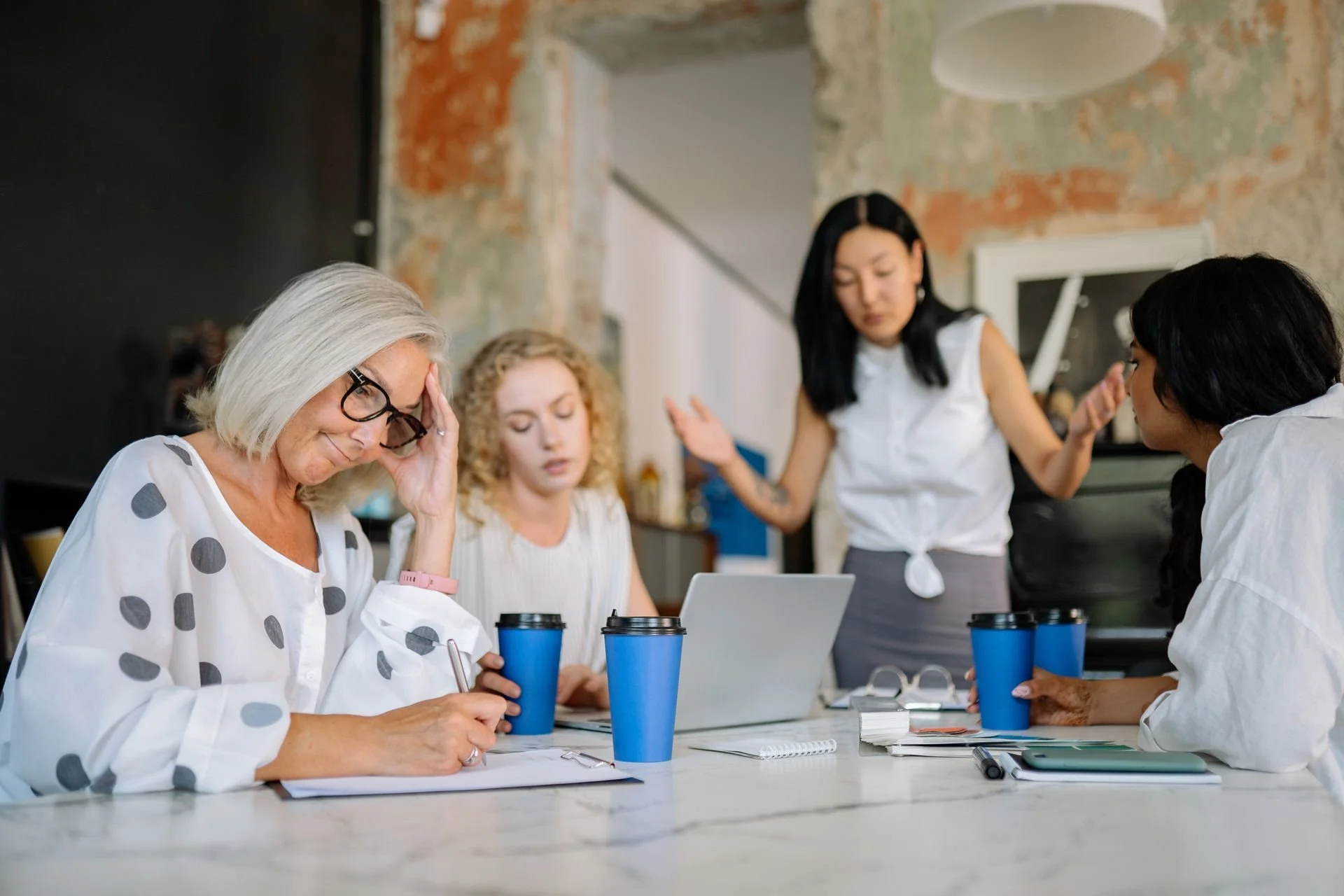 Feeling totally disconnected from your team during meetings.