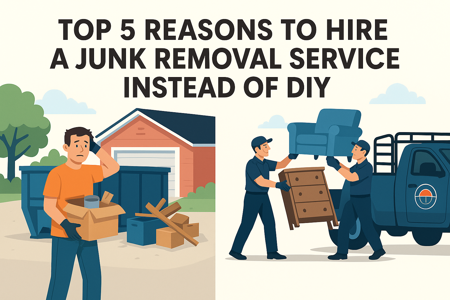 Top 5 Reasons to Hire a Junk Removal Service Instead of DIY