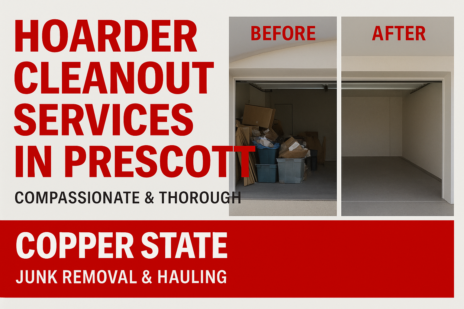 Hoarder Cleanout Services in Yavapai County: Respectful, Thorough & Local
