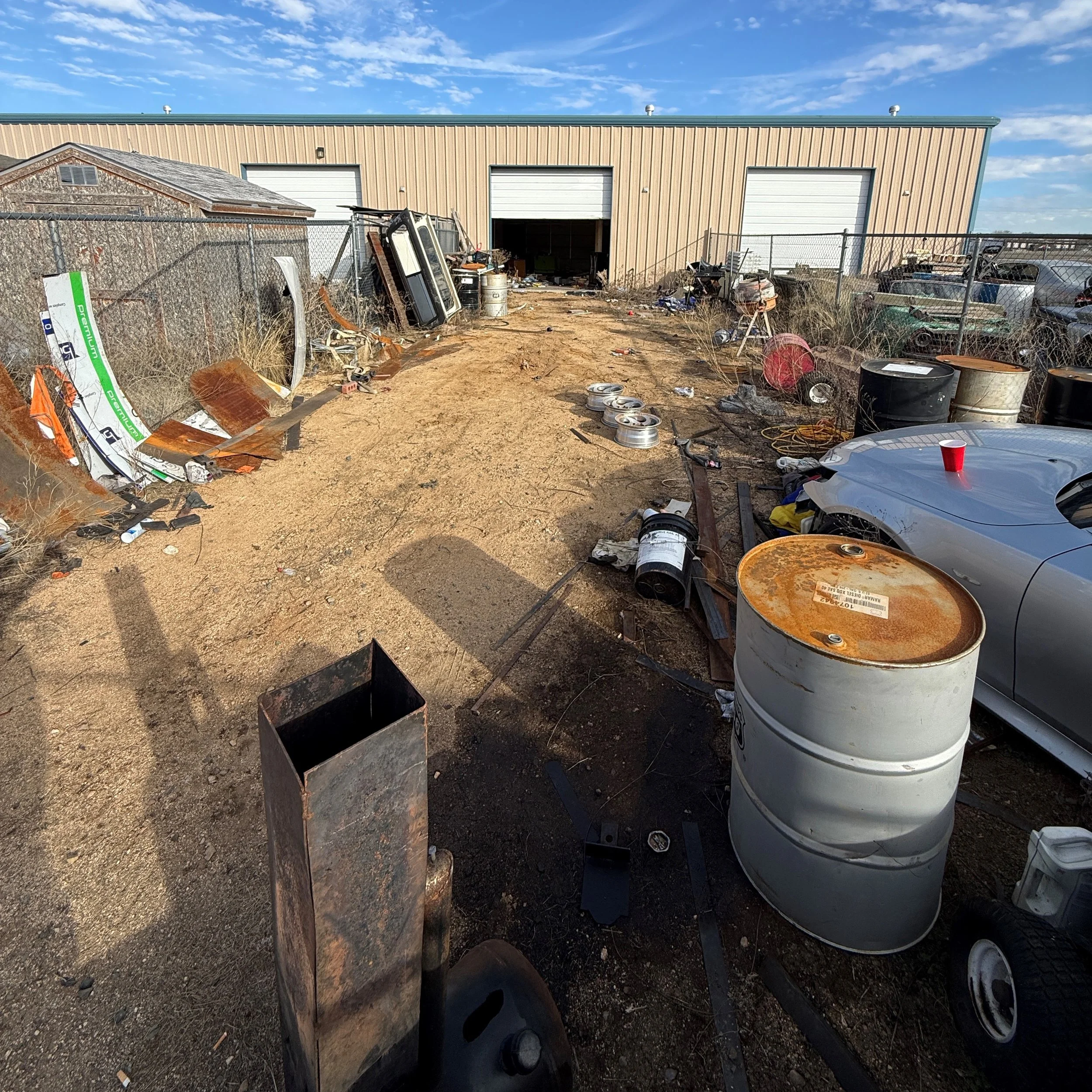 Chino Valley Commercial Property Cleanup Before.JPG