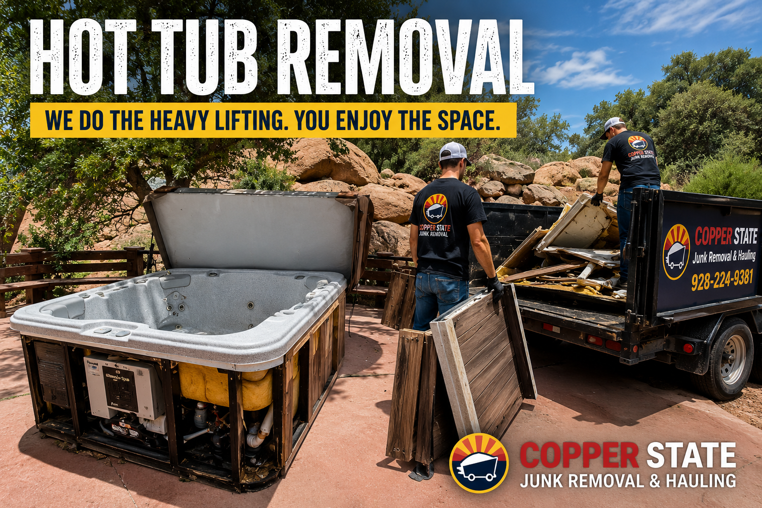 Hot Tub Removal in Yavapai County: Safe, Hassle-Free Spa Removal