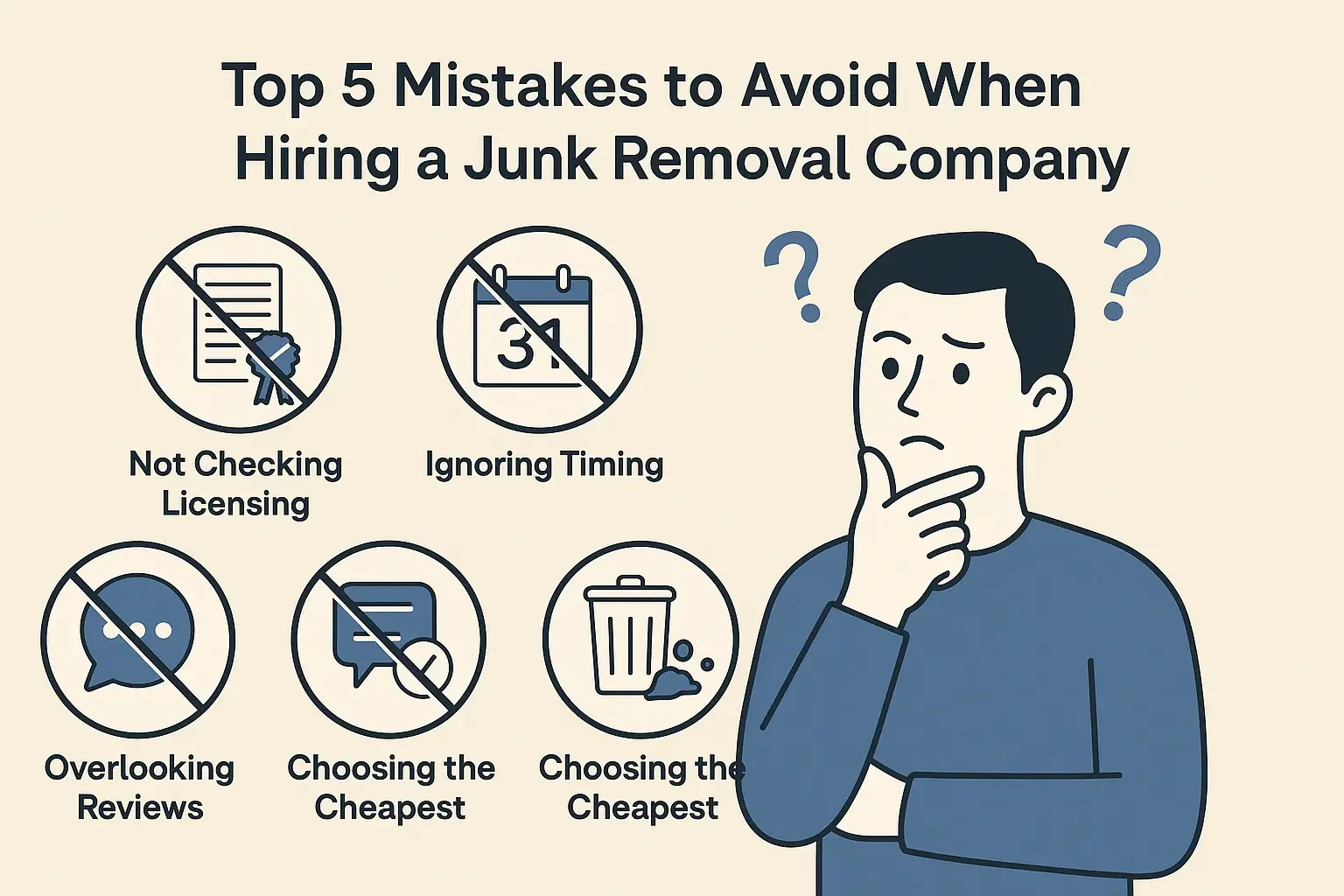 Top 5 Mistakes to Avoid When Hiring a Junk Removal Company