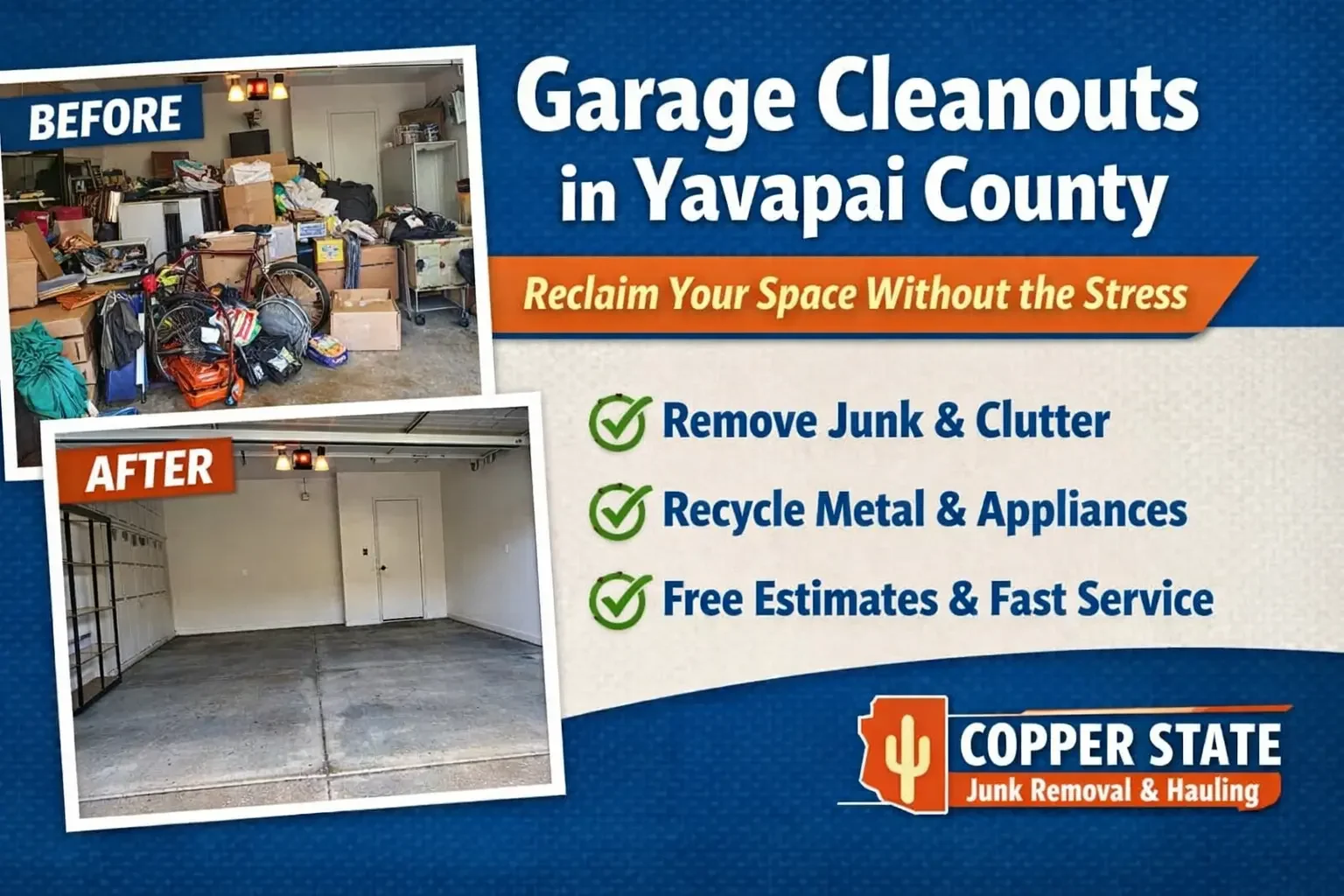 Garage Cleanouts in Yavapai County: How to Reclaim Your Space Without the Stress