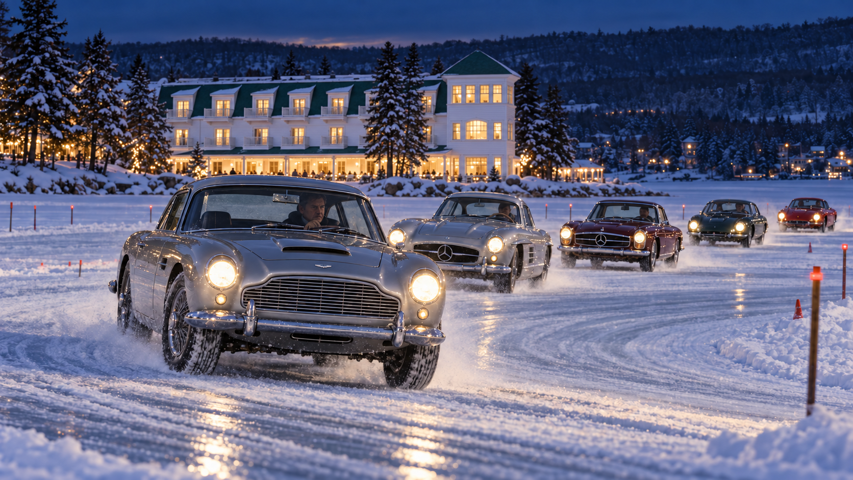 Cars on ice beneath Hotel Walloon.png