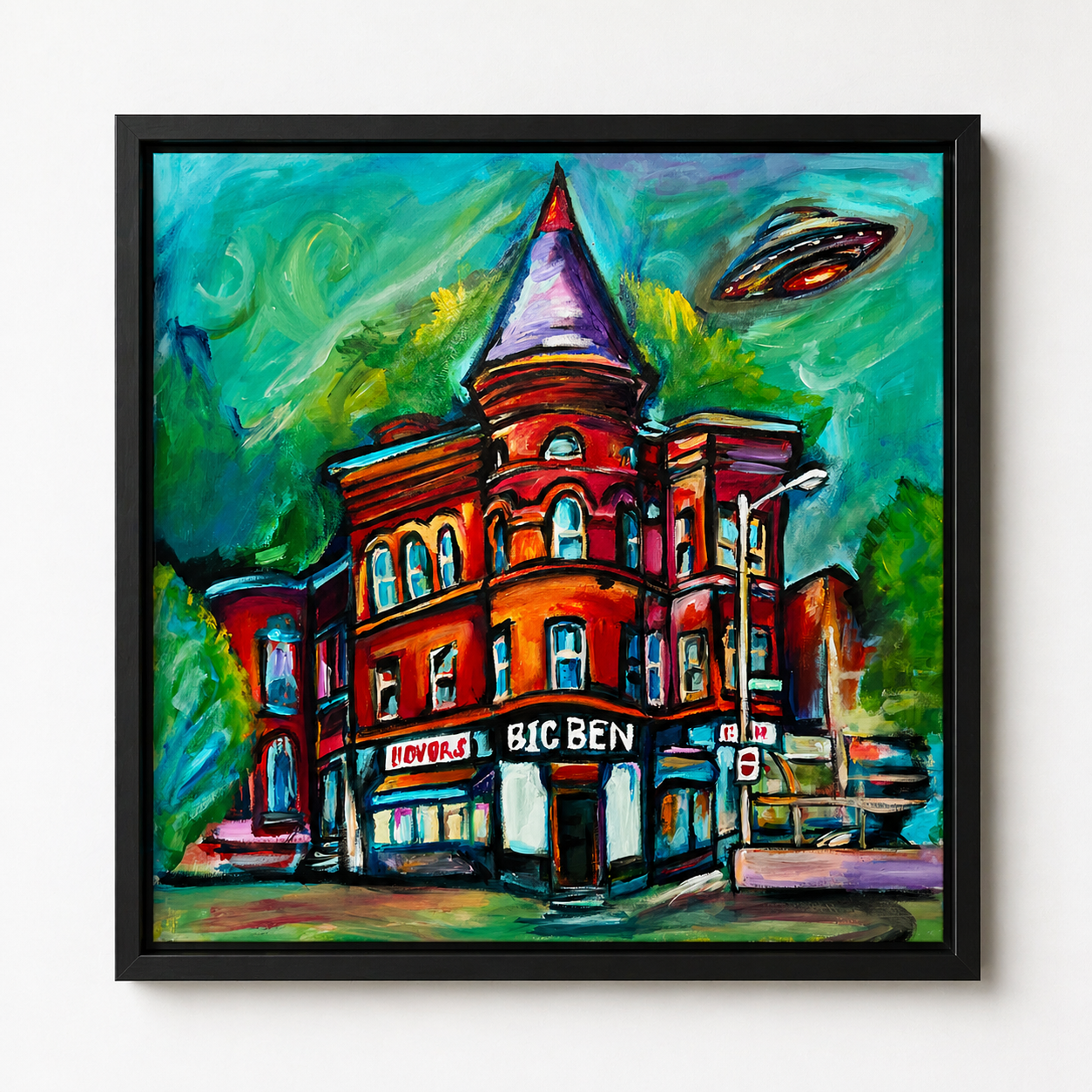 LIMITED EDITION 12x16 FRAMED "THE BORDER" Giclée FINE ART PRINT