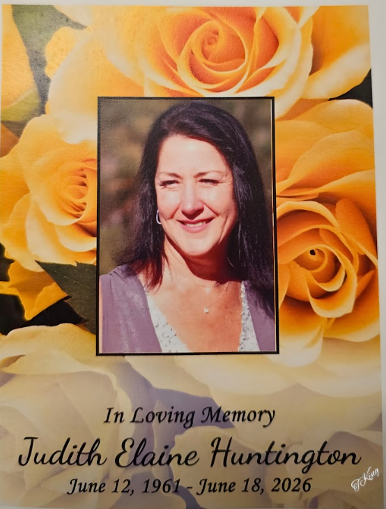 Judith Elaine Huntington 6.12.61-6.18.26