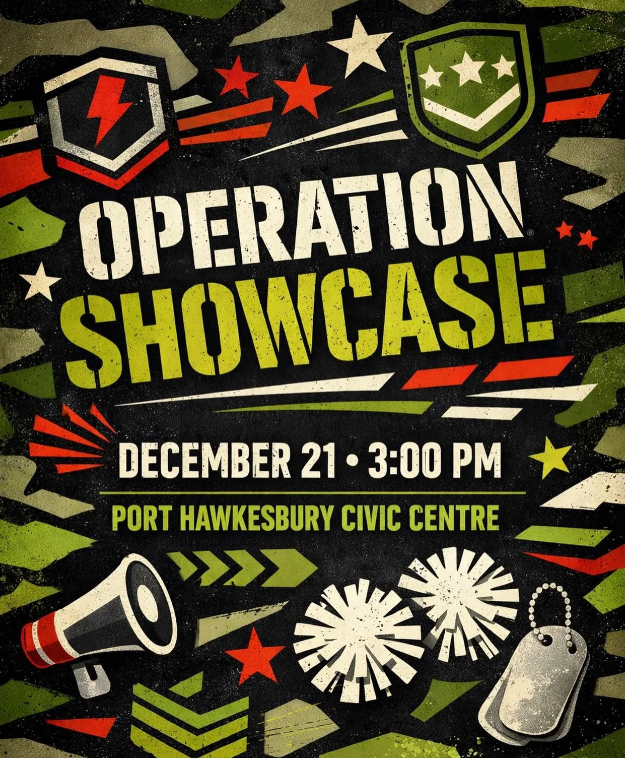 Atlantic Cheer Academy presents its First Annual Showcase
📅 This Sunday
⏰ 3:00 PM
📍 Port Hawkesbury Civic Centre

🎉 Free admission &ndash; all are welcome!
🎟️ 50/50 draw on site