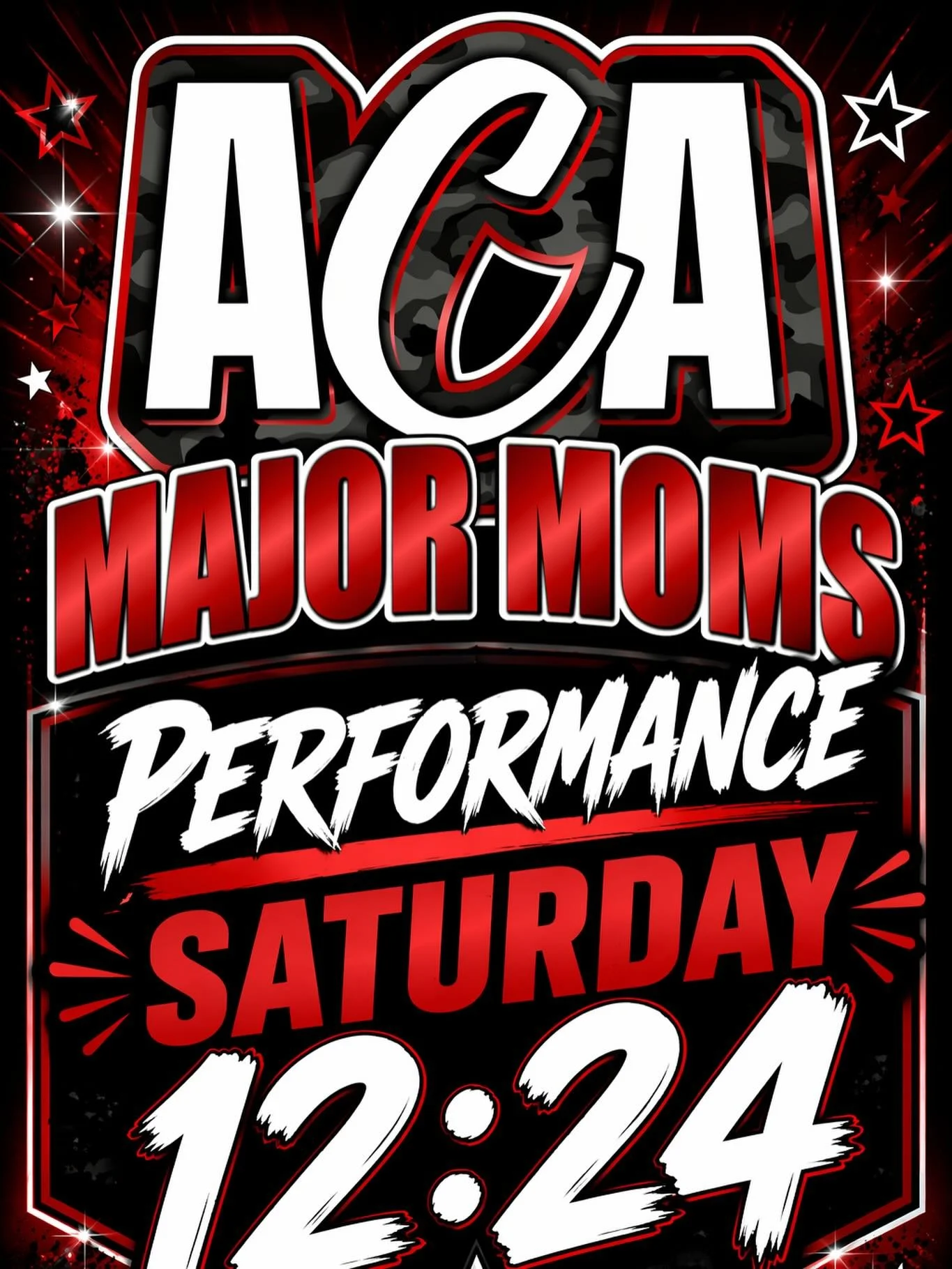 All season long, the moms have been your biggest fans. 📣
Now it&rsquo;s your turn to cheer them on!

The ACA Major Moms are bringing a special performance to Provincials.
You won&rsquo;t want to miss this!

🗓 Saturday
⏰ 12:24