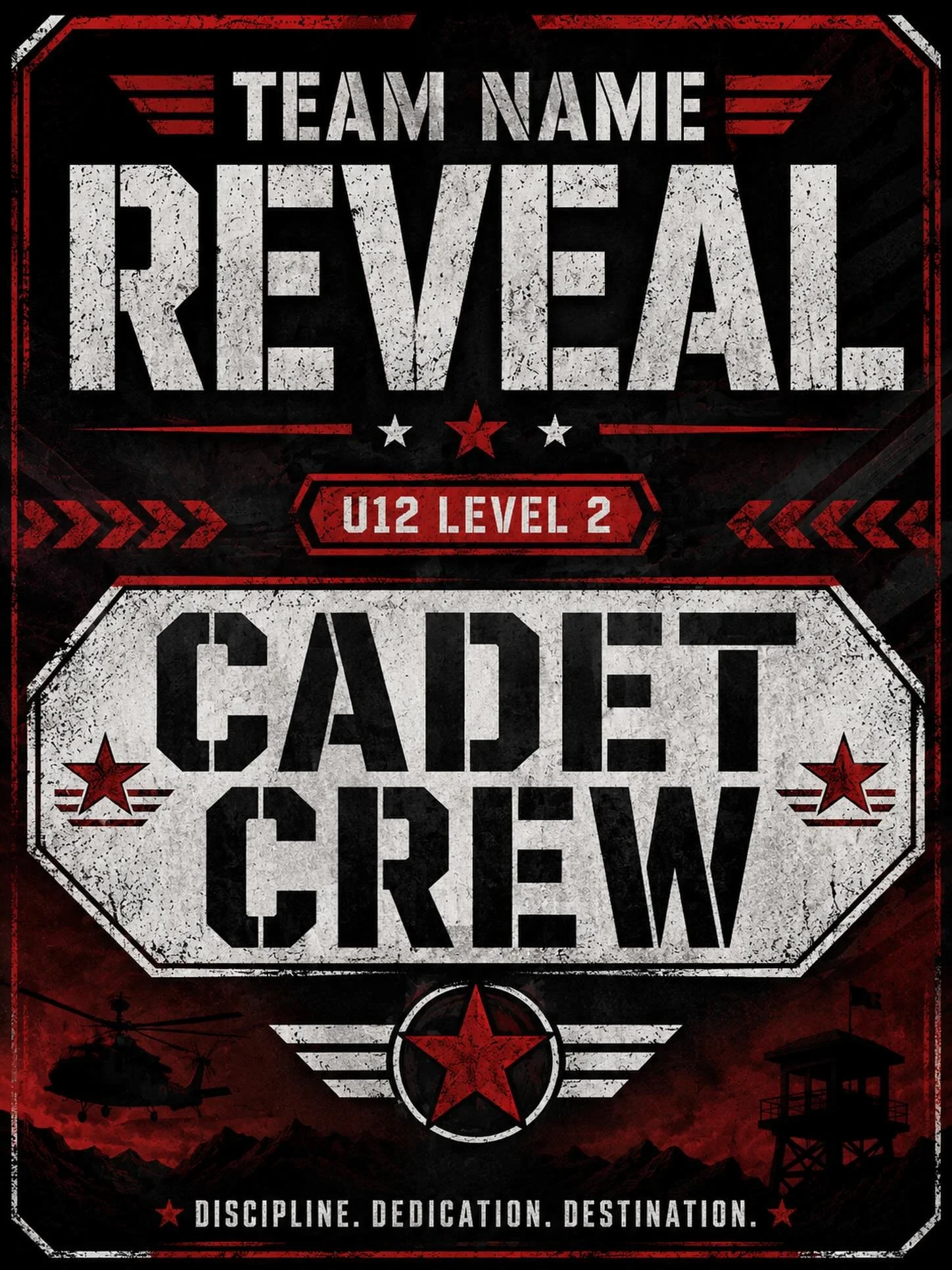 🎖️ TEAM NAME REVEAL 🎖️

Attention, recruits! Reporting for duty this season is our newest U12 Level 2 squad...

⭐ CADET CREW ⭐

Get ready to march into the season with determination, teamwork, and heart. We can&rsquo;t wait to see these athletes tr