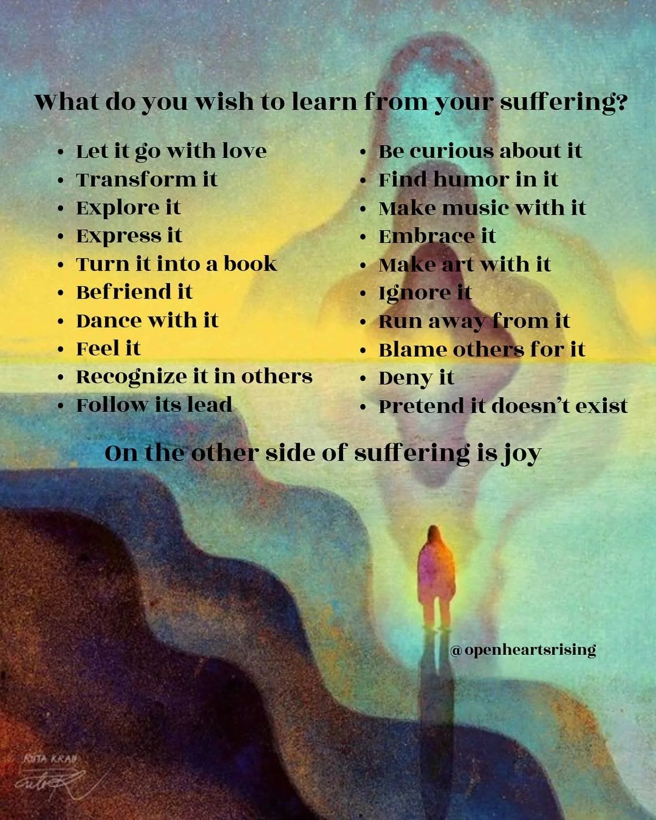 &ldquo;Find a place inside where there&rsquo;s joy, and the joy will burn out the pain.&rdquo;✨