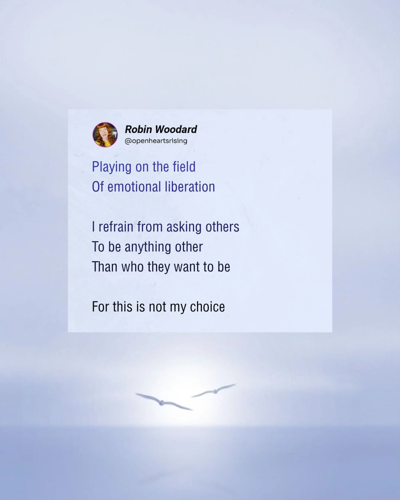 Letting go of the need to control or change others&mdash;and simply allowing them to exist in their own personal truth&mdash;is one of the ultimate codes for inner peace.
 
* Radical Acceptance: You save so much energy by not fighting reality. When y