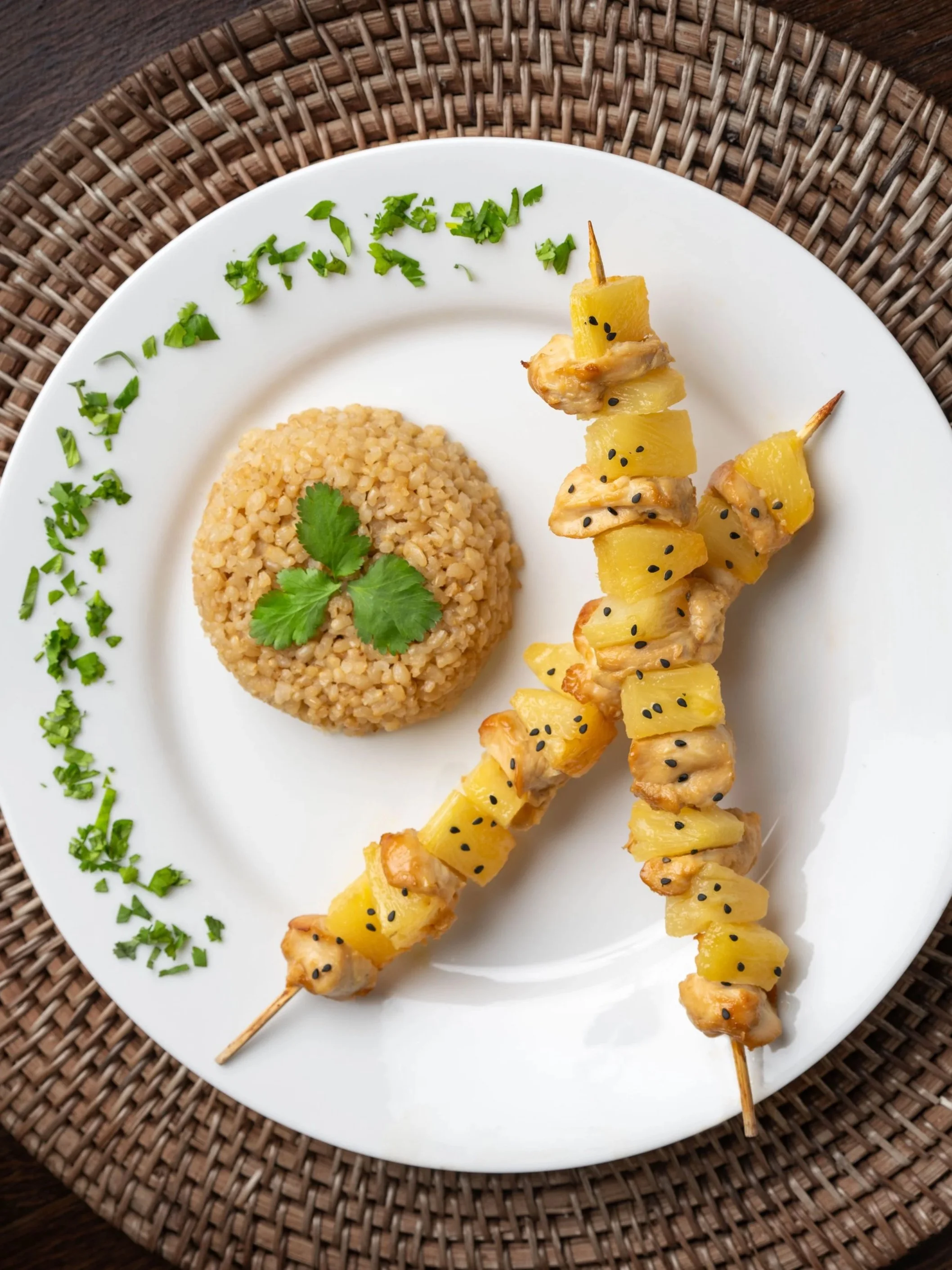 Chicken &amp; Pineapple Kabobs