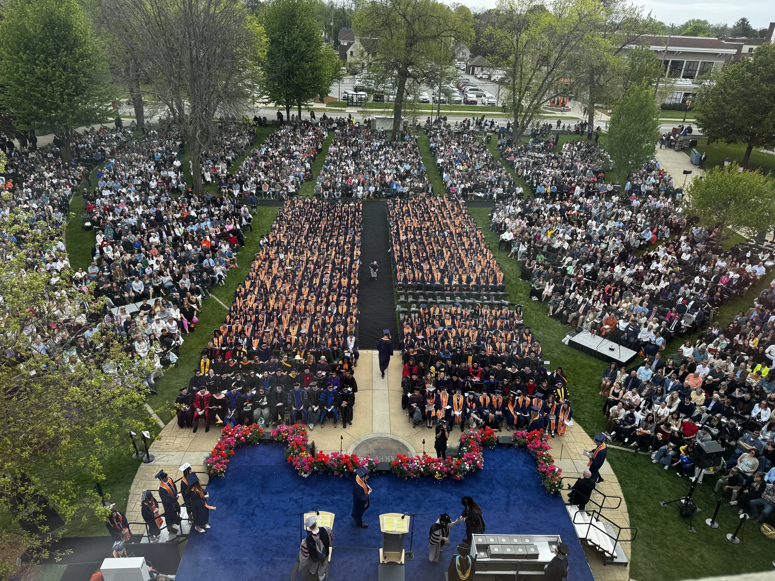 Our biggest annual event on campus is Commencement, where I oversee logistics with vendors and departments that allow us to invite 3,000+ guests on campus.