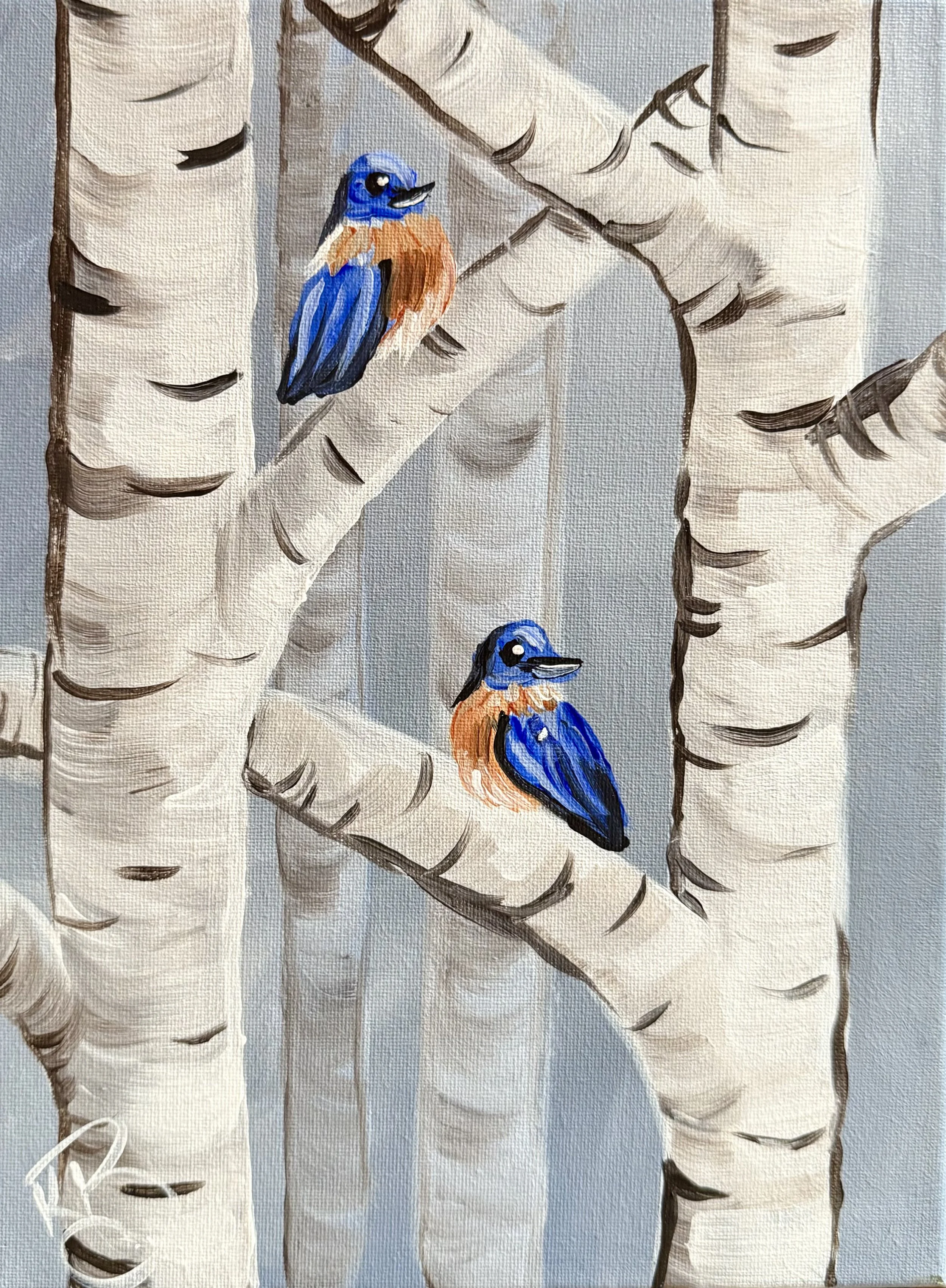 Birch and Bluebirds