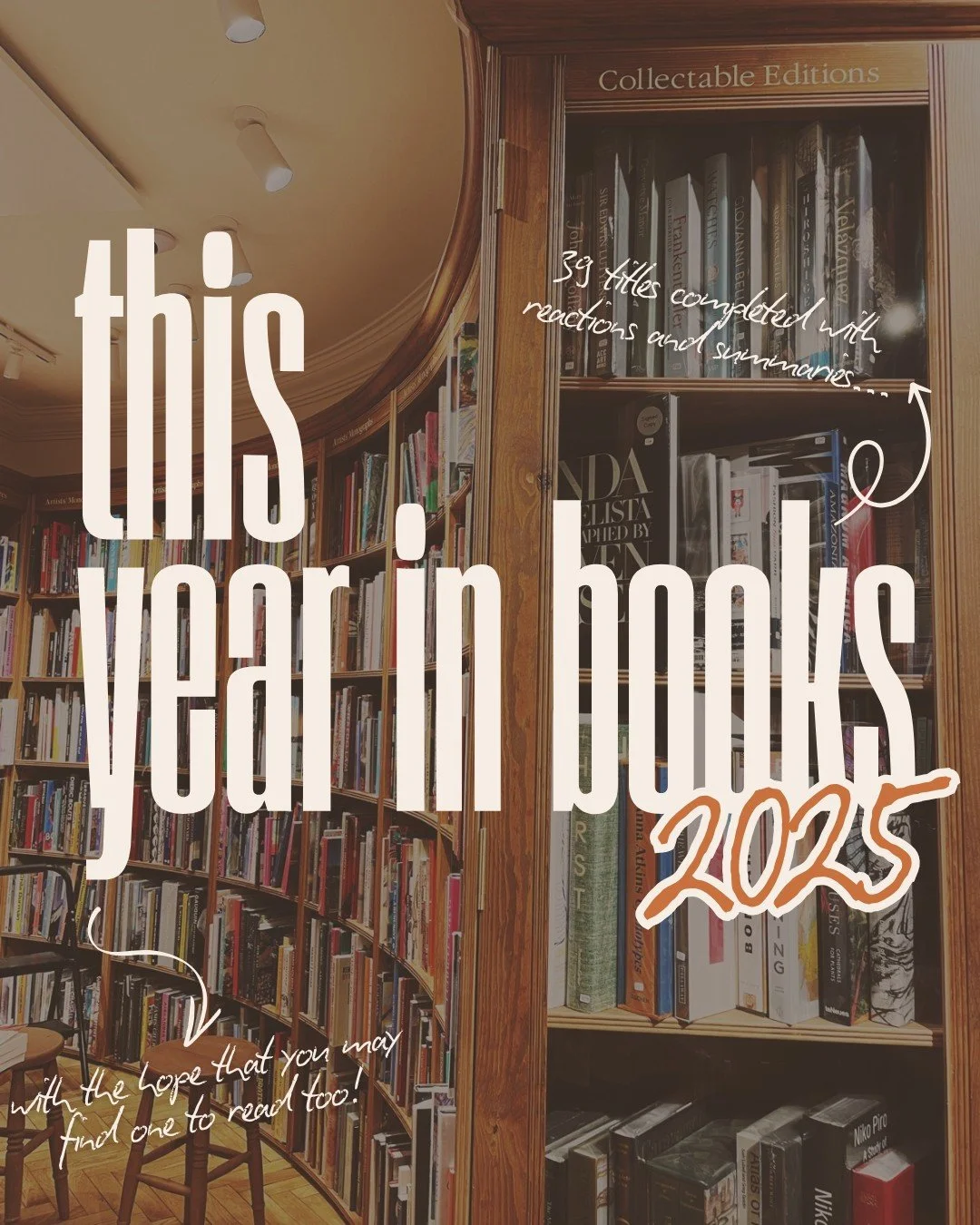 Here it is!! The first agricola blog post is live: a wrap-up of the year in reading 39 titles! There were some late nights reading page turners and some reading slumps of multiple two- and three-star books. I hope you find something to add to your TB