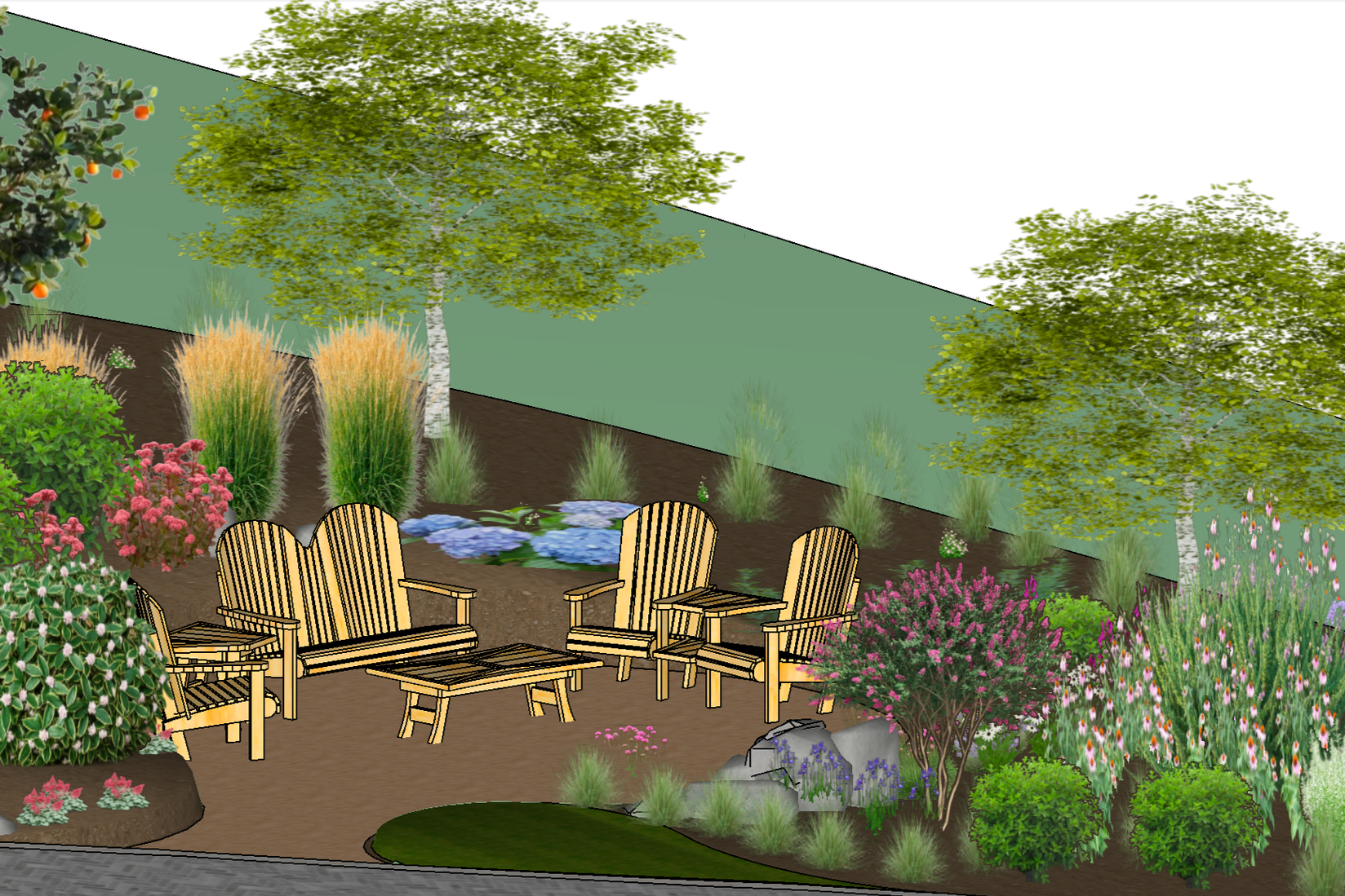 3D Site Model of Sitting Area