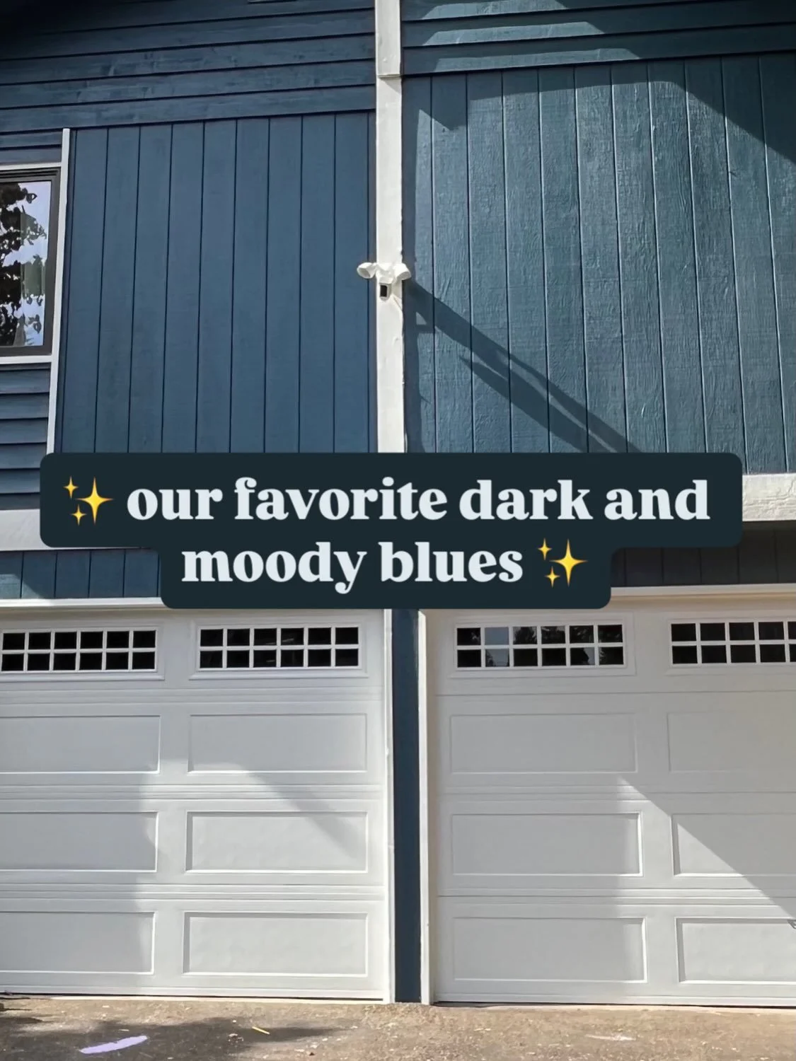 dark and moody blues have entered the chat and we are livinggg for it! 💙

we&rsquo;ve had A LOT of requests for dark blue exteriors lately so we thought we&rsquo;d pull together a quick round-up of our favorite dark blue paint colors because we don&