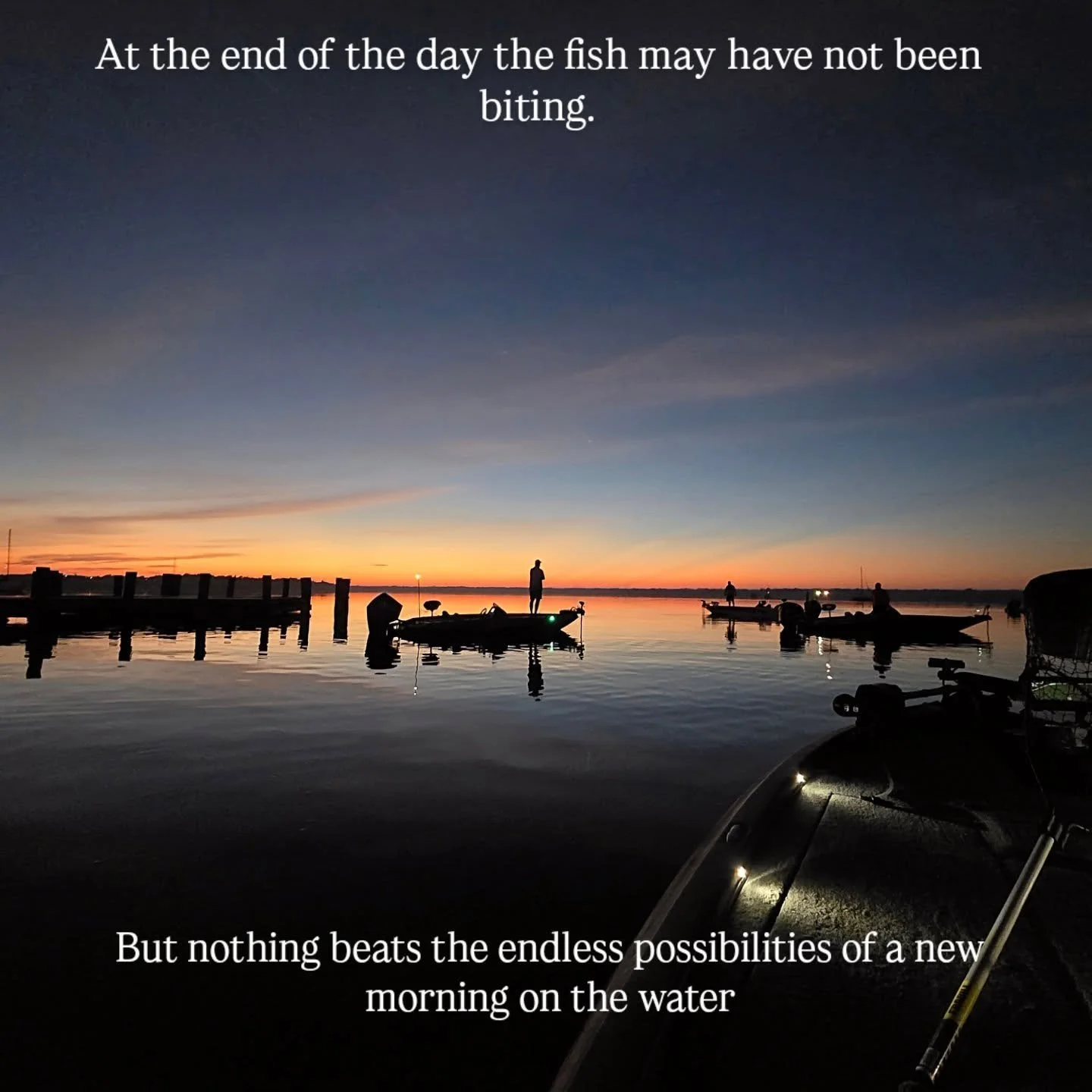 Who knows what the day brings.