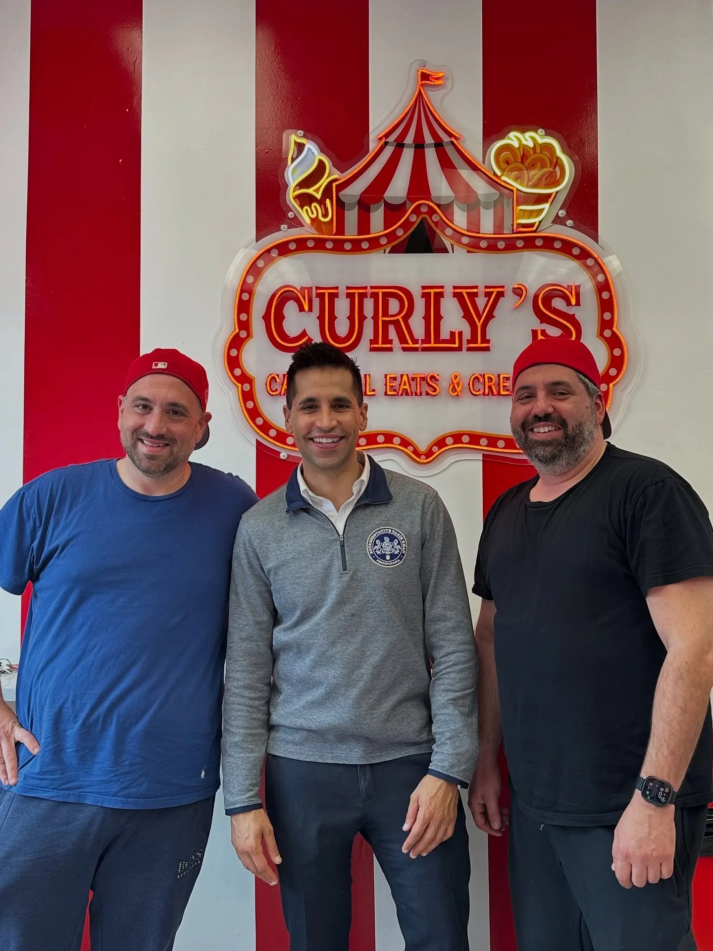 Carnival vibes, hometown pride 🎡🍦 

@curlys_carnival_eats_creamery with Teddy and Sav