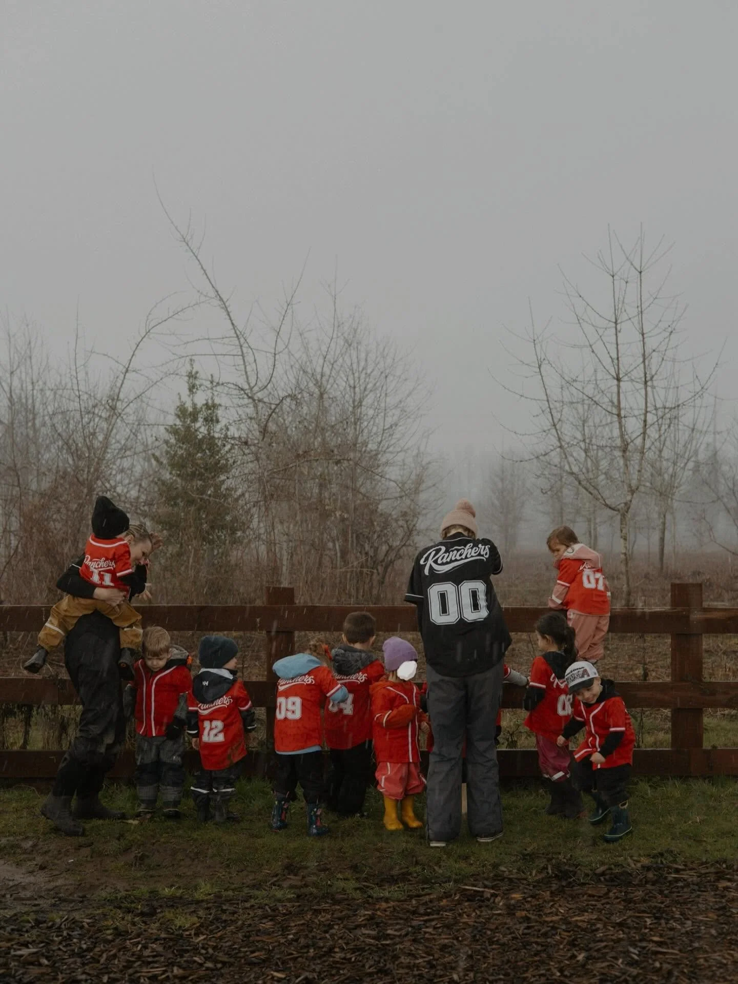 Rancher class caught in a torrential downpour wearing their class jerseys for spirit day ⚾️ It&rsquo;s been so fun to watch each class take on their own unique class personalities. HOW&rsquo;D WE GET SO LUCKY?! 🍀