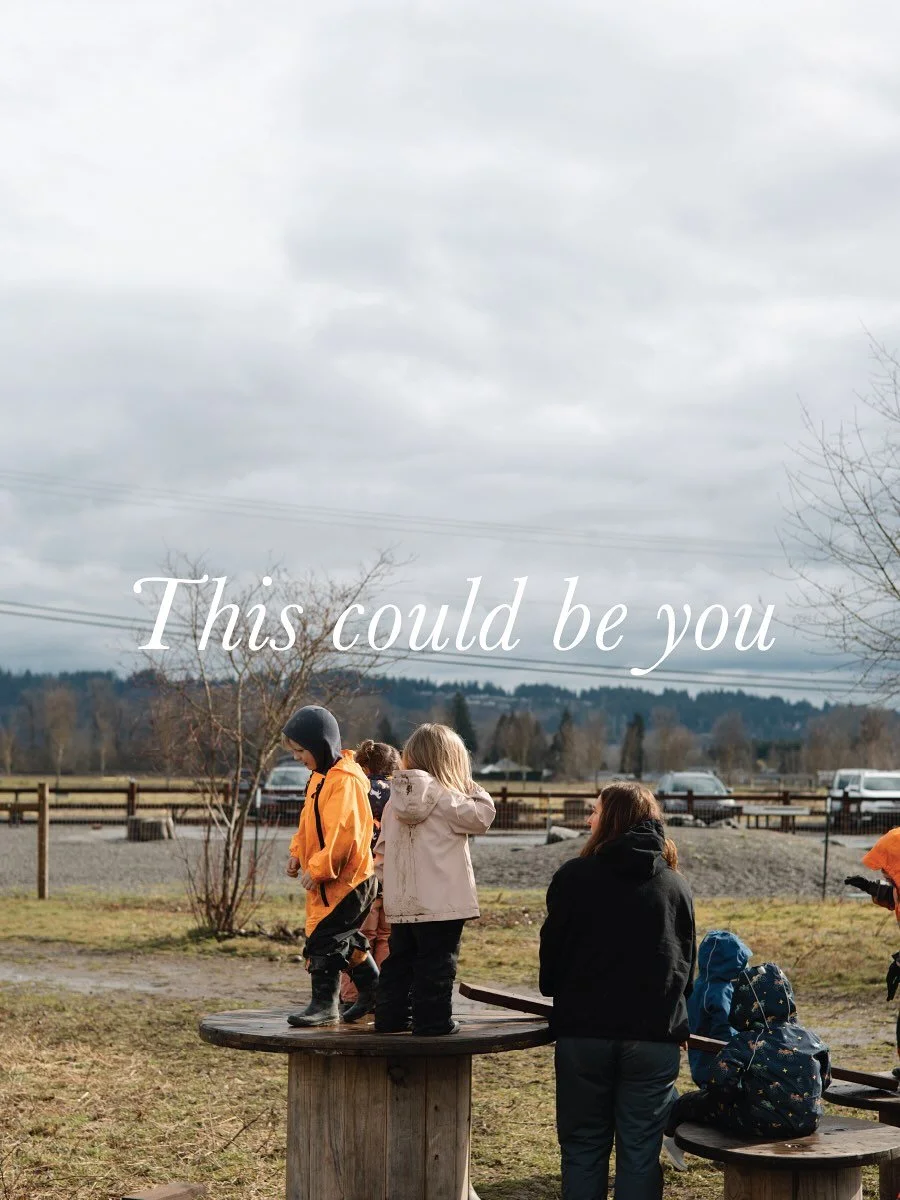 WE&rsquo;RE HIRING 📣

We&rsquo;re looking for a floater/support staff to join our team! And that could be you!

REQUIREMENTS: 
Must be 18 or older
Meet WA STATE DCYF requirements 
Experience working in early childhood or related field 
Be able to me