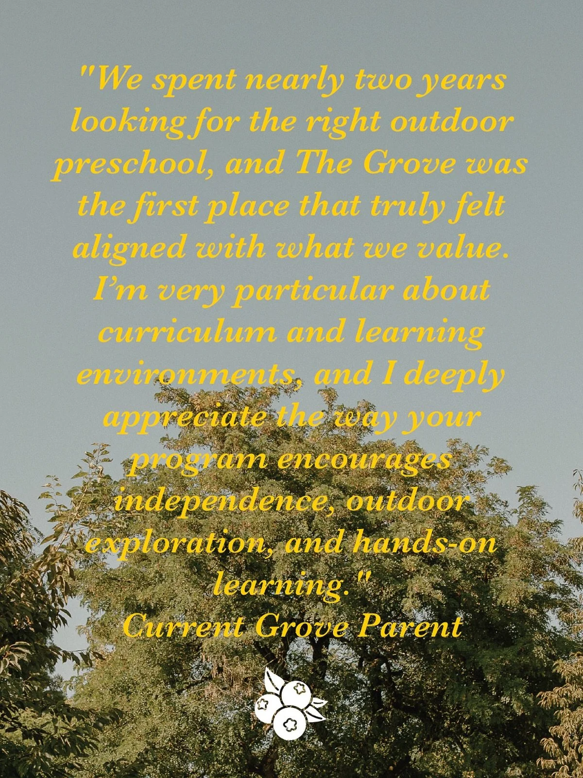 We have the best job in the world! Thanks to all of our families for trusting us with your explorers 🌳☀️🫐