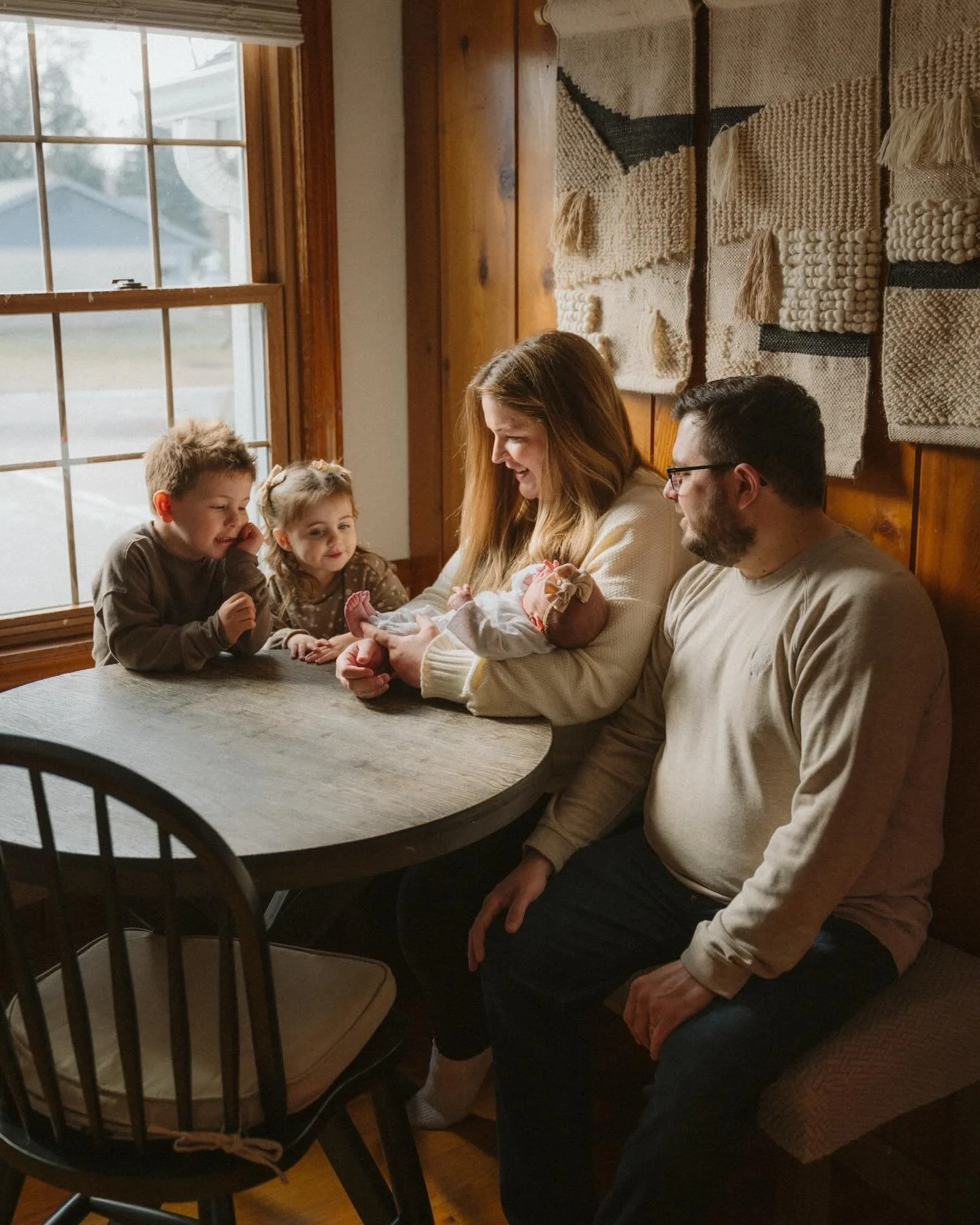 I was instantly drawn to the little table by the window, the sunlight pouring in like it was calling us over.

Kids climbing into laps.
Little hands reaching across the table. Morning light warming the whole room.

It&rsquo;s the simplest corners tha